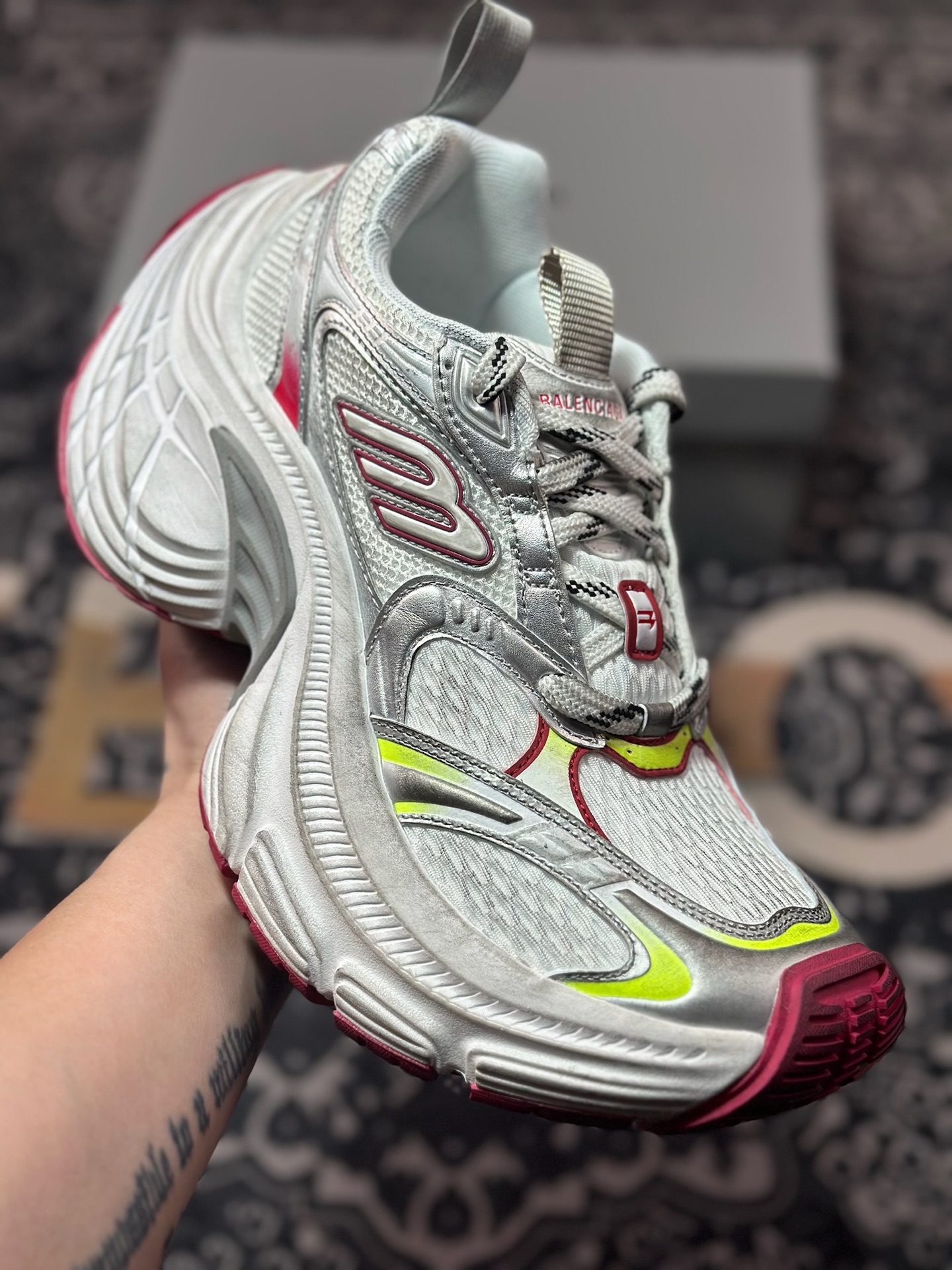 优选 原装级别 Balenciaga 巴黎世家 10XL 复古老爹鞋 815853