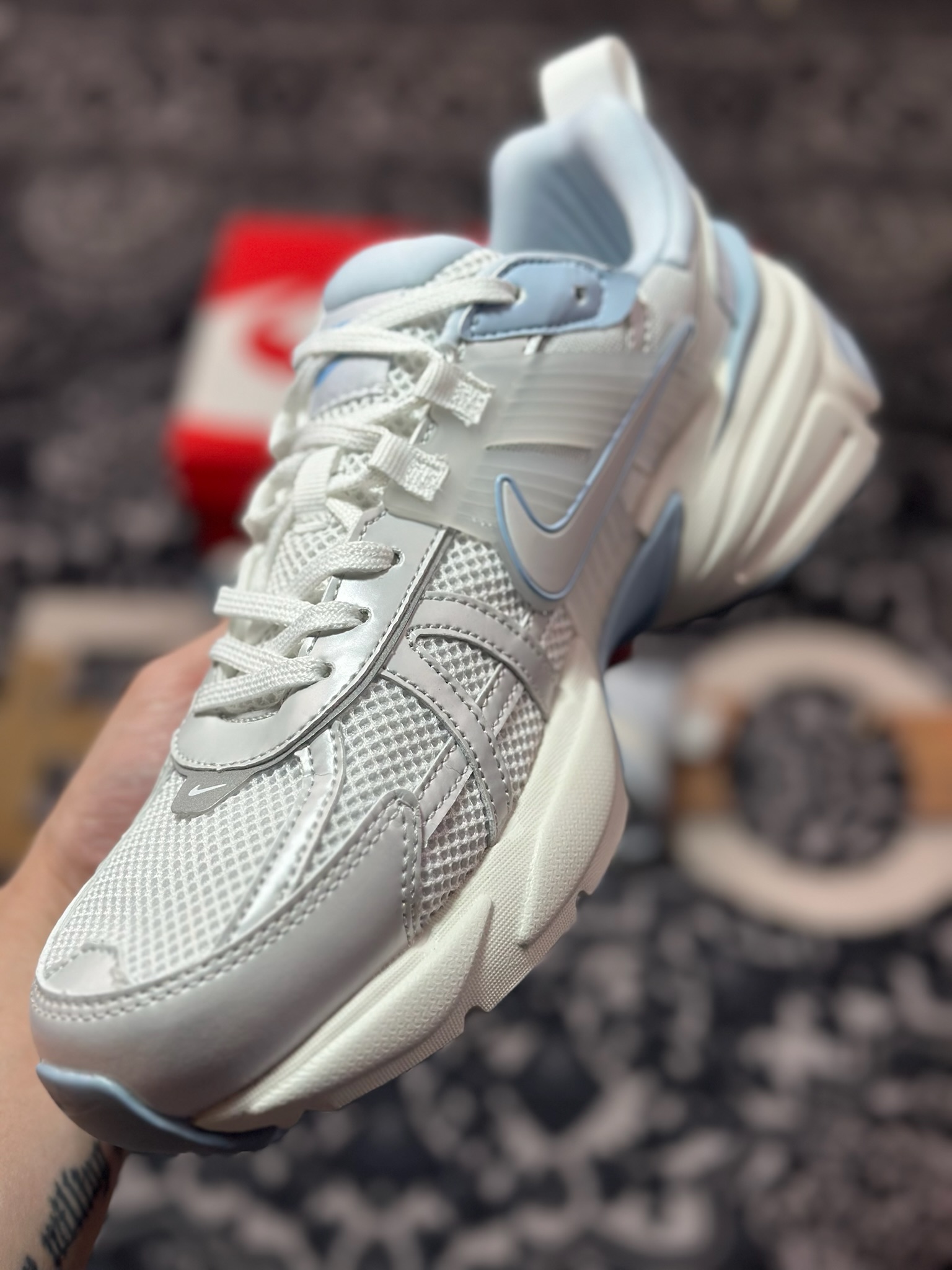 A700 NIKE V2K Runtekk 白天蓝 减震防滑复古低帮跑步鞋 FD0736-009
