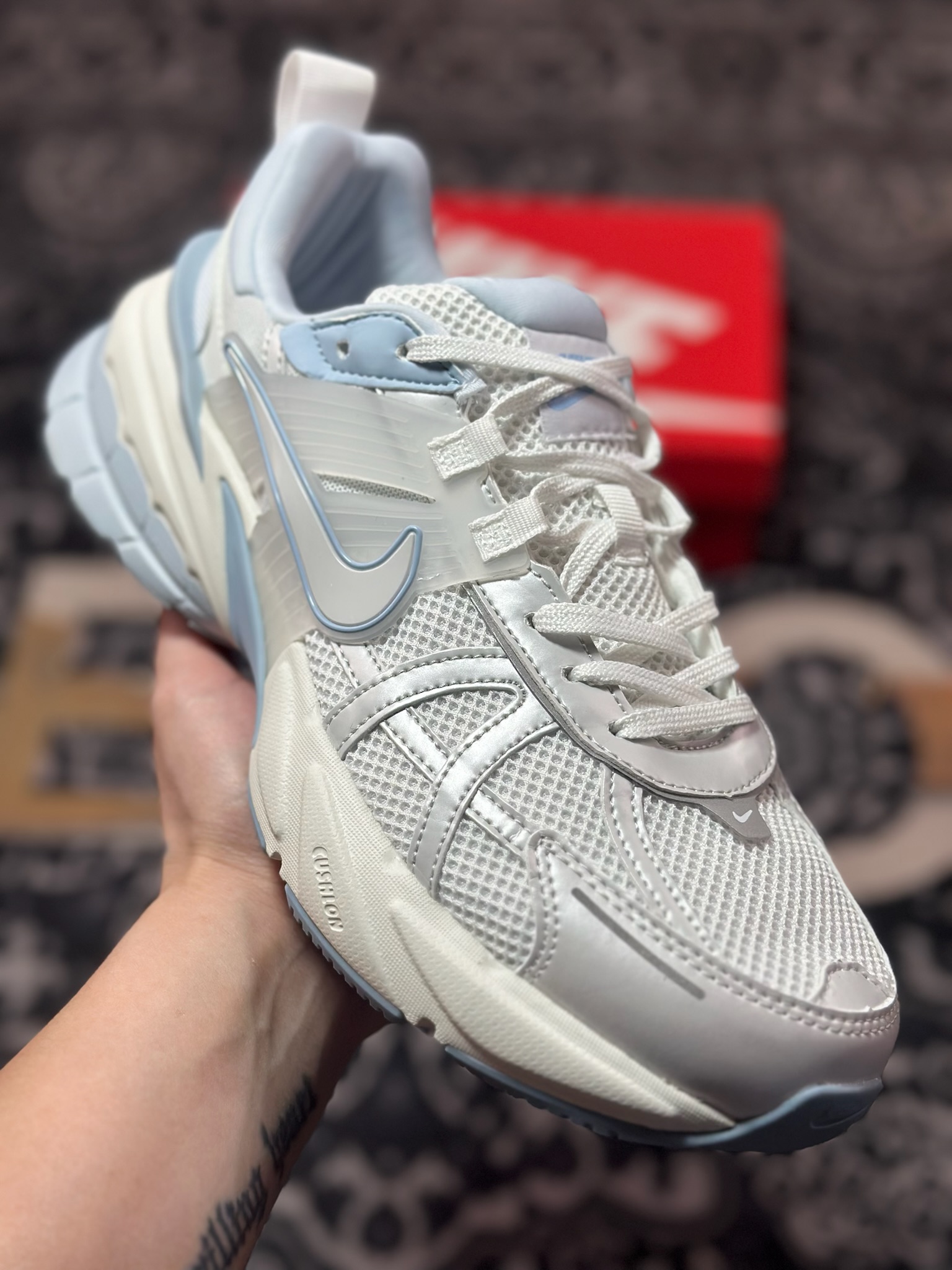 A700 NIKE V2K Runtekk 白天蓝 减震防滑复古低帮跑步鞋 FD0736-009