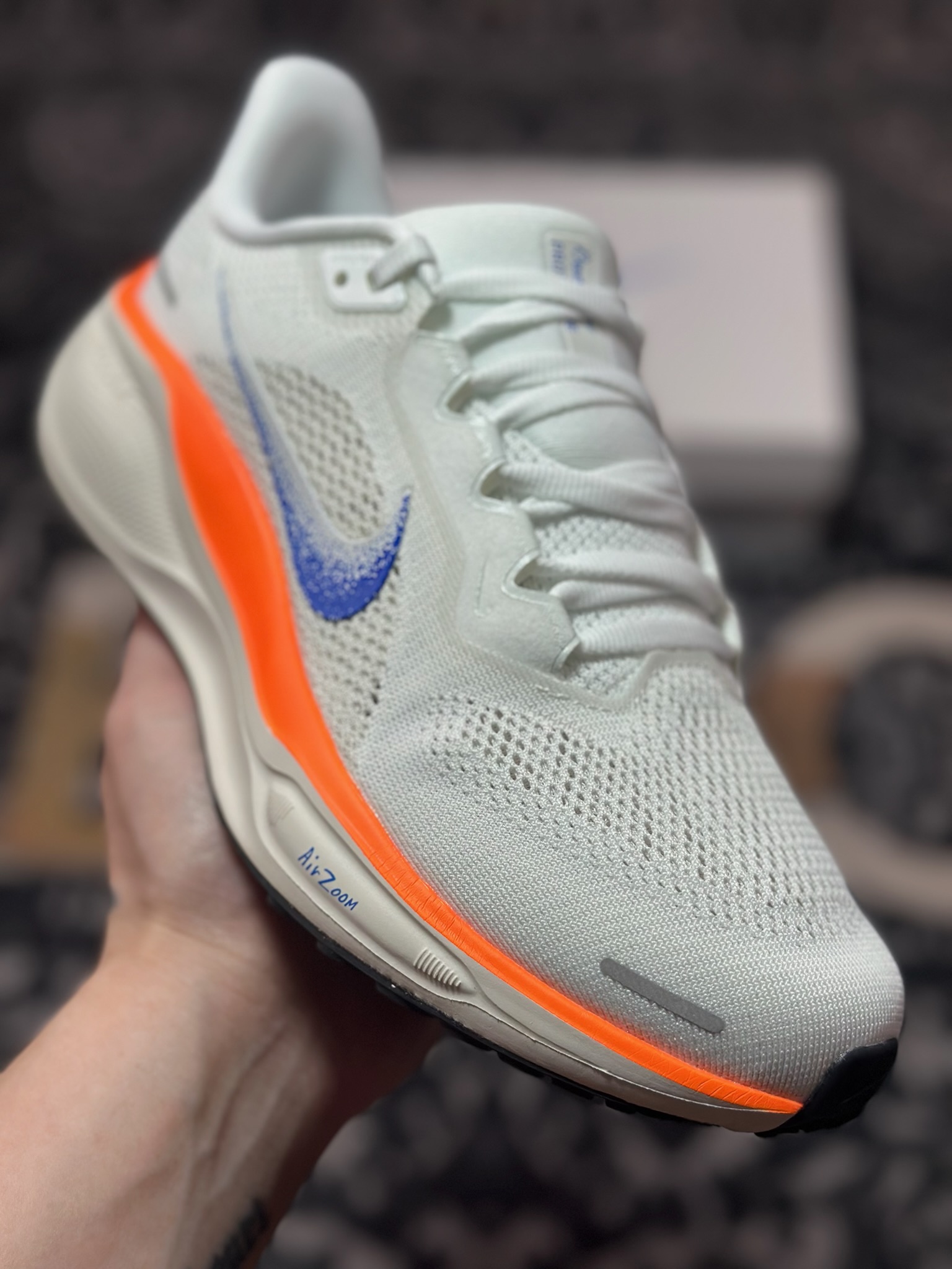Nike Pegasus 41 Blueprint 低帮 休闲跑步鞋 男女款 白橙蓝 HF7362-900