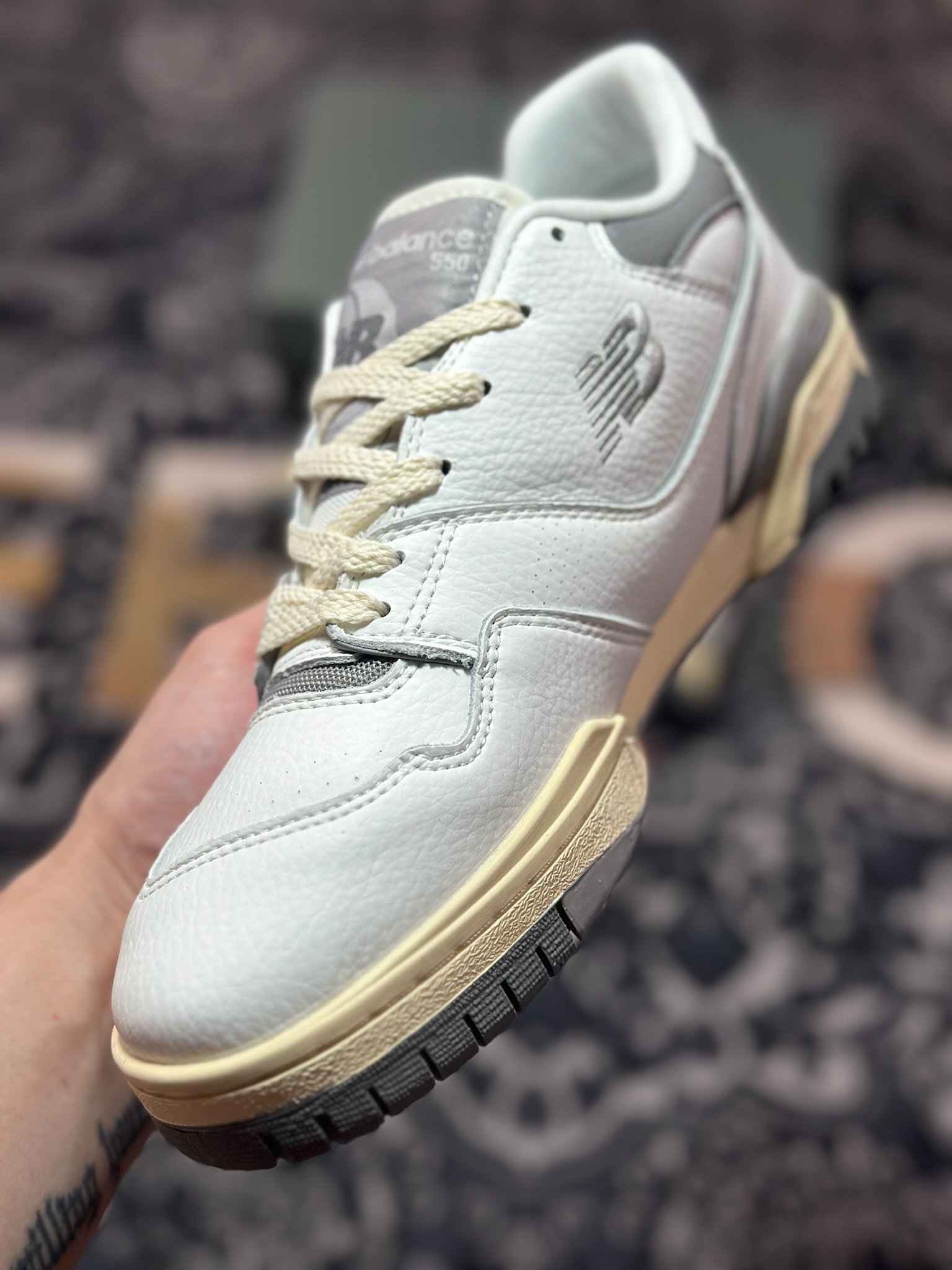 New Balance BB550系列 新平衡皮面中性休闲跑鞋 BB550PTC