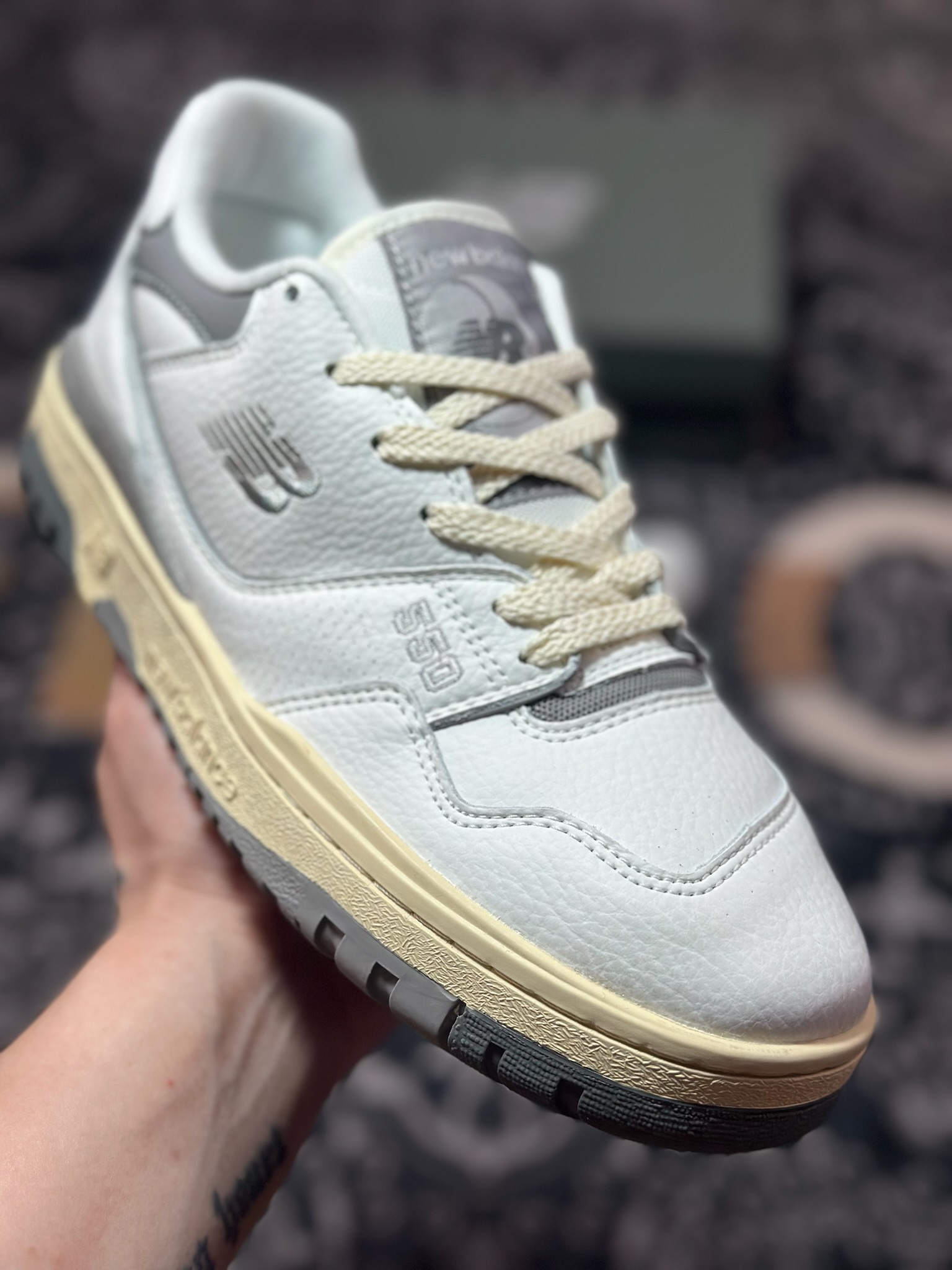 New Balance BB550系列 新平衡皮面中性休闲跑鞋 BB550PTC