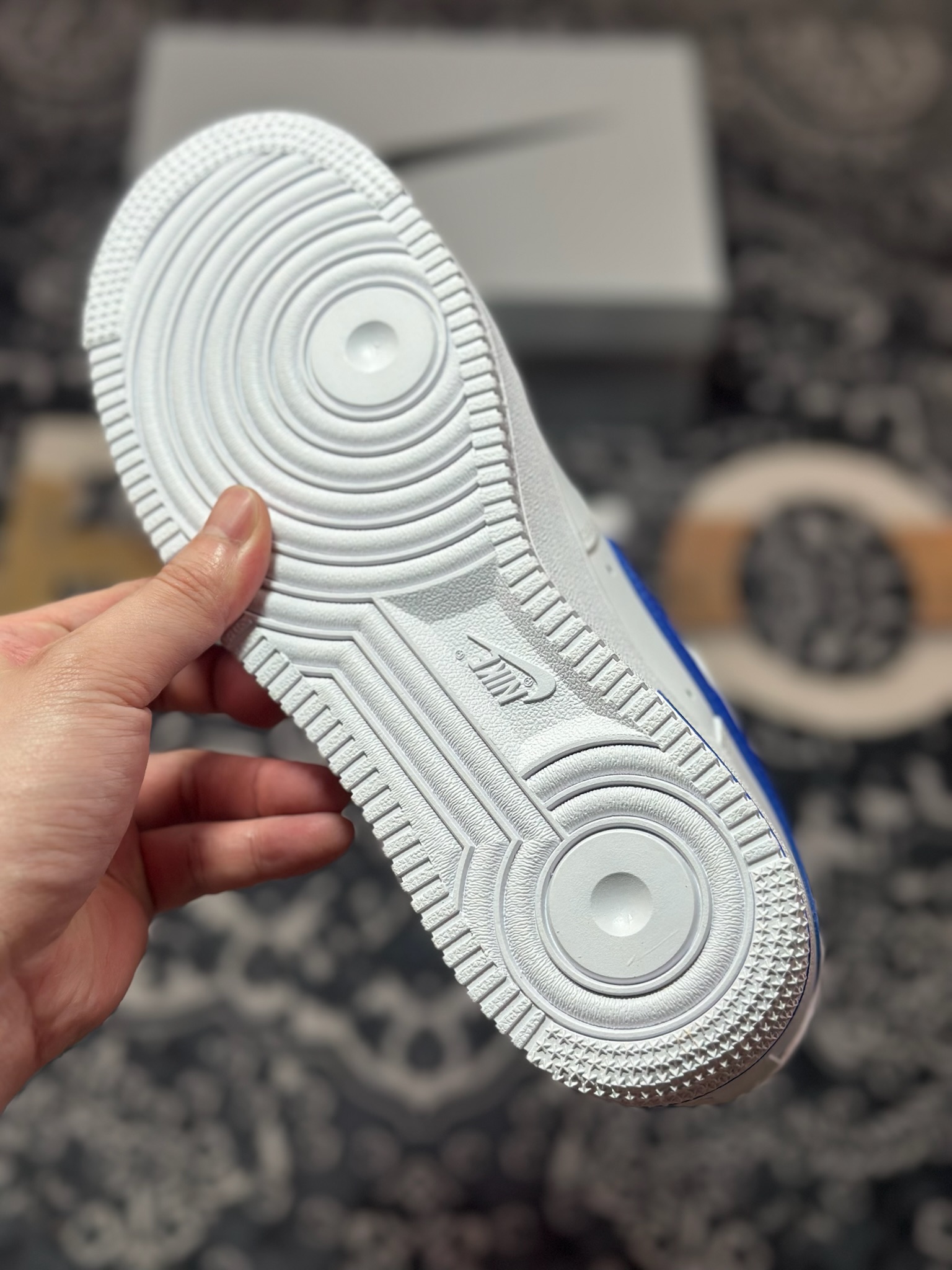 【定制球鞋】Air Force 1 Low 海洋之心 白蓝 经典休闲运动板鞋 ZH0316-076