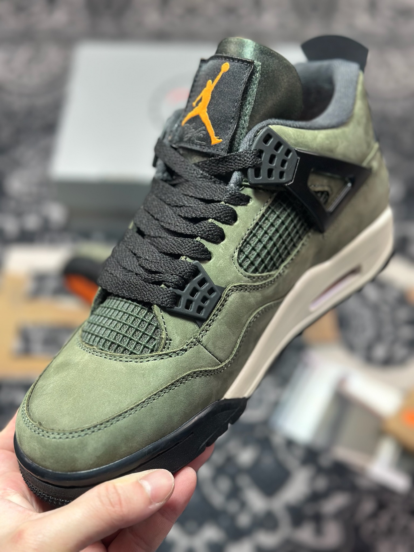 Undefeated x Air Jordan 4 AJ4乔4 五道杠联名款男子文化篮球鞋 IB1519-200