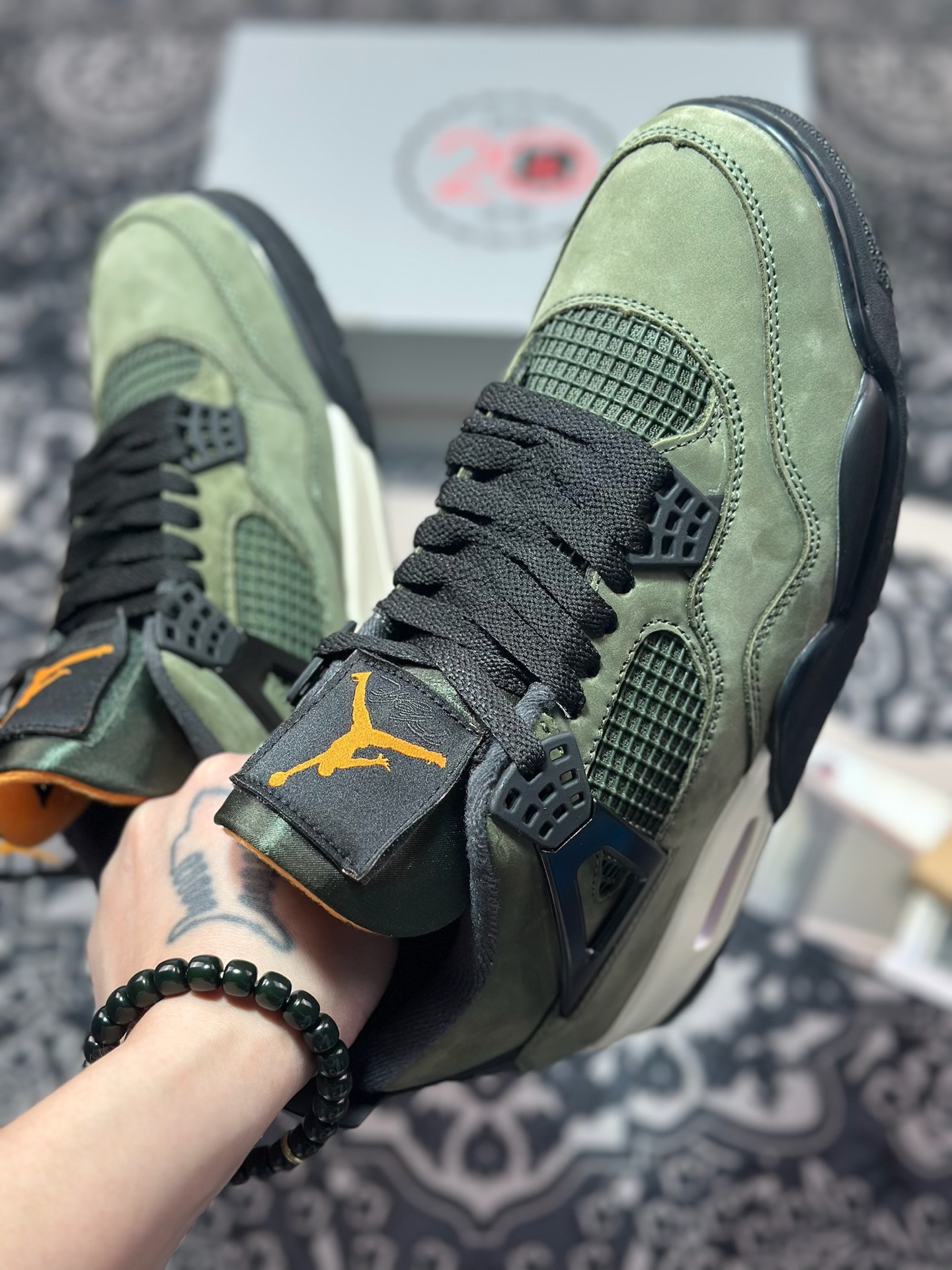 Undefeated x Air Jordan 4 AJ4乔4 五道杠联名款男子文化篮球鞋 IB1519-200