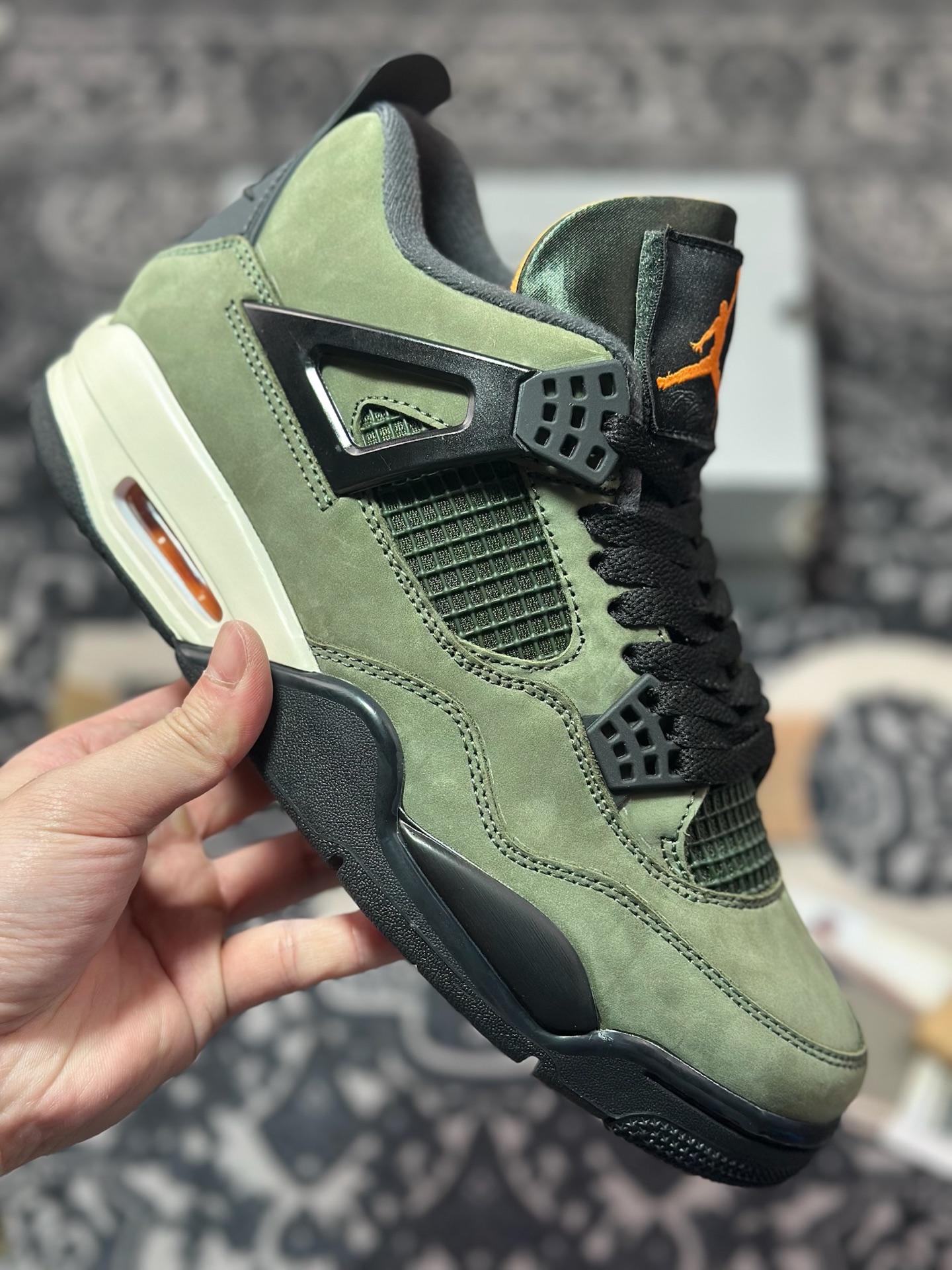 Undefeated x Air Jordan 4 AJ4乔4 五道杠联名款男子文化篮球鞋 IB1519-200