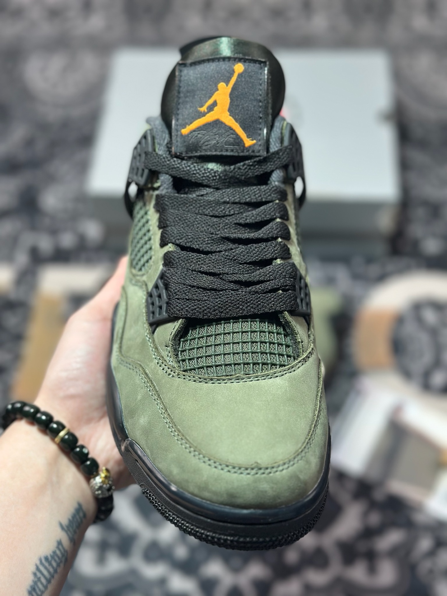 Undefeated x Air Jordan 4 AJ4乔4 五道杠联名款男子文化篮球鞋 IB1519-200