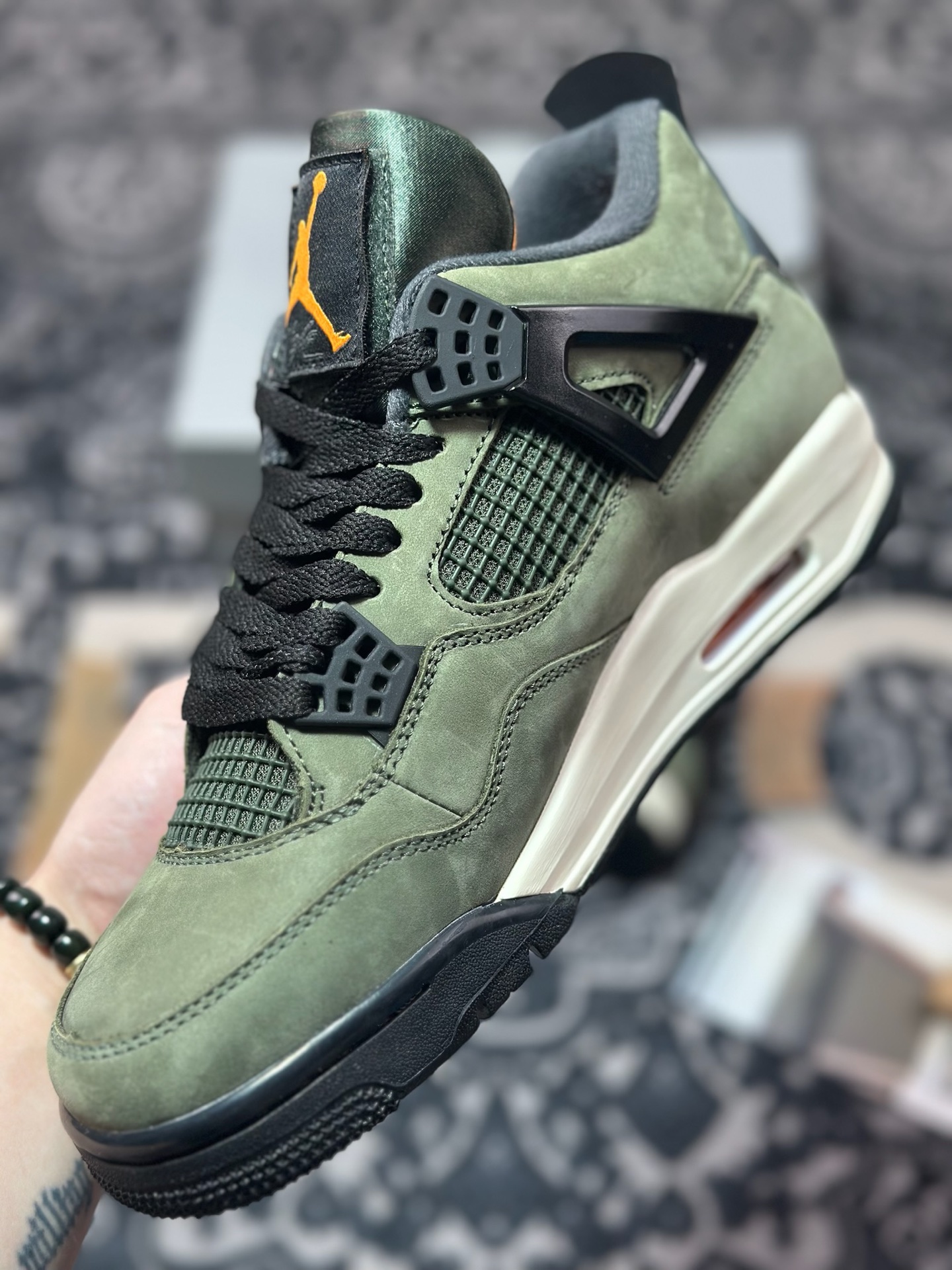 Undefeated x Air Jordan 4 AJ4乔4 五道杠联名款男子文化篮球鞋 IB1519-200