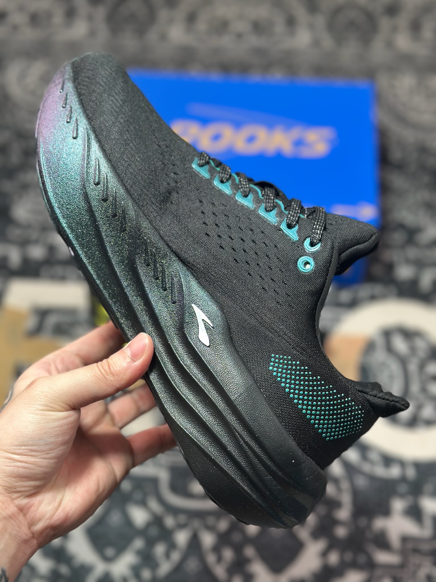 B220 Brooks 布鲁克斯 Glycerin Max 超弹轻盈跑步鞋 低帮透气缓震支撑休闲运动慢跑鞋