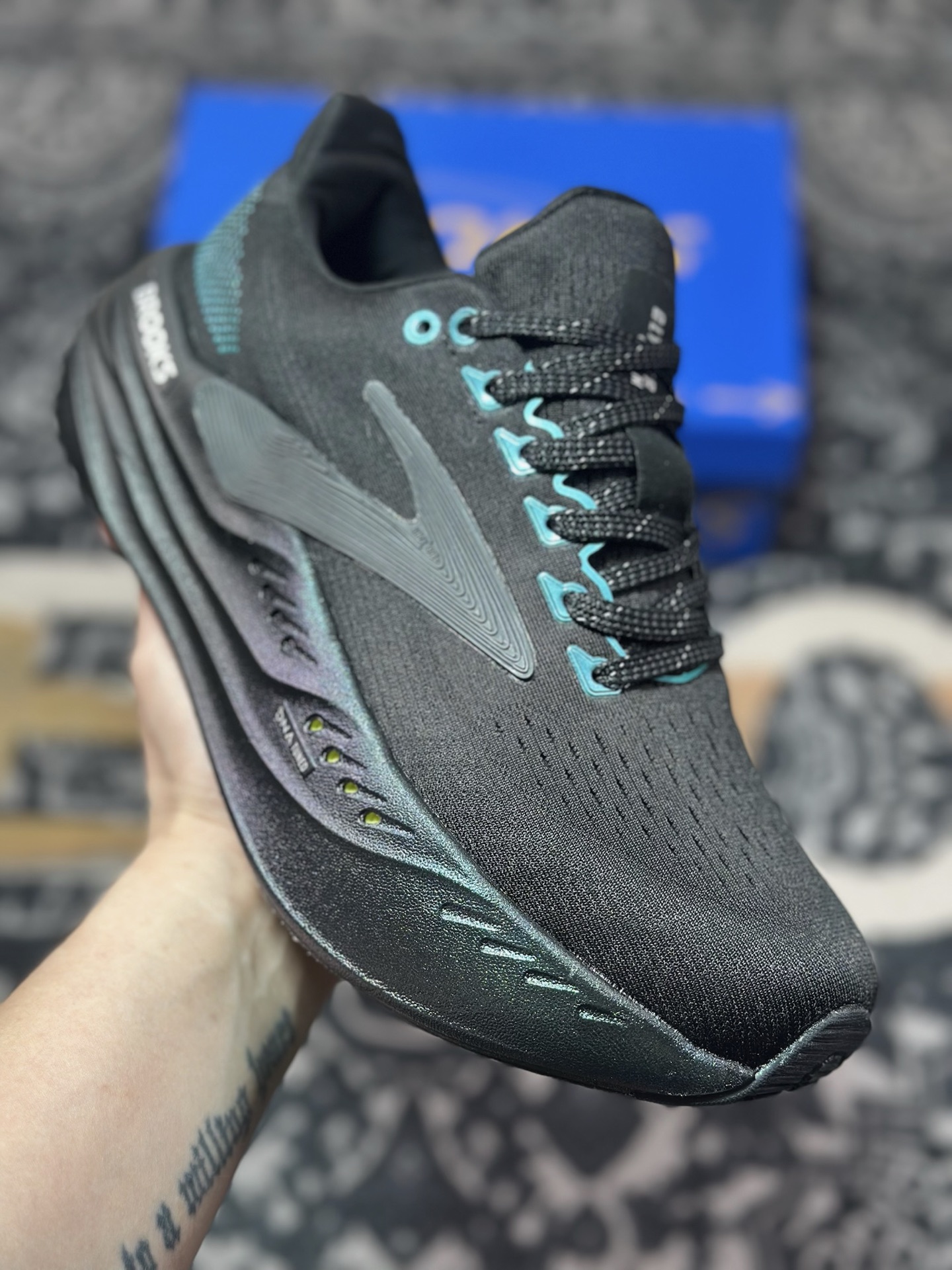 B220 Brooks 布鲁克斯 Glycerin Max 超弹轻盈跑步鞋 低帮透气缓震支撑休闲运动慢跑鞋