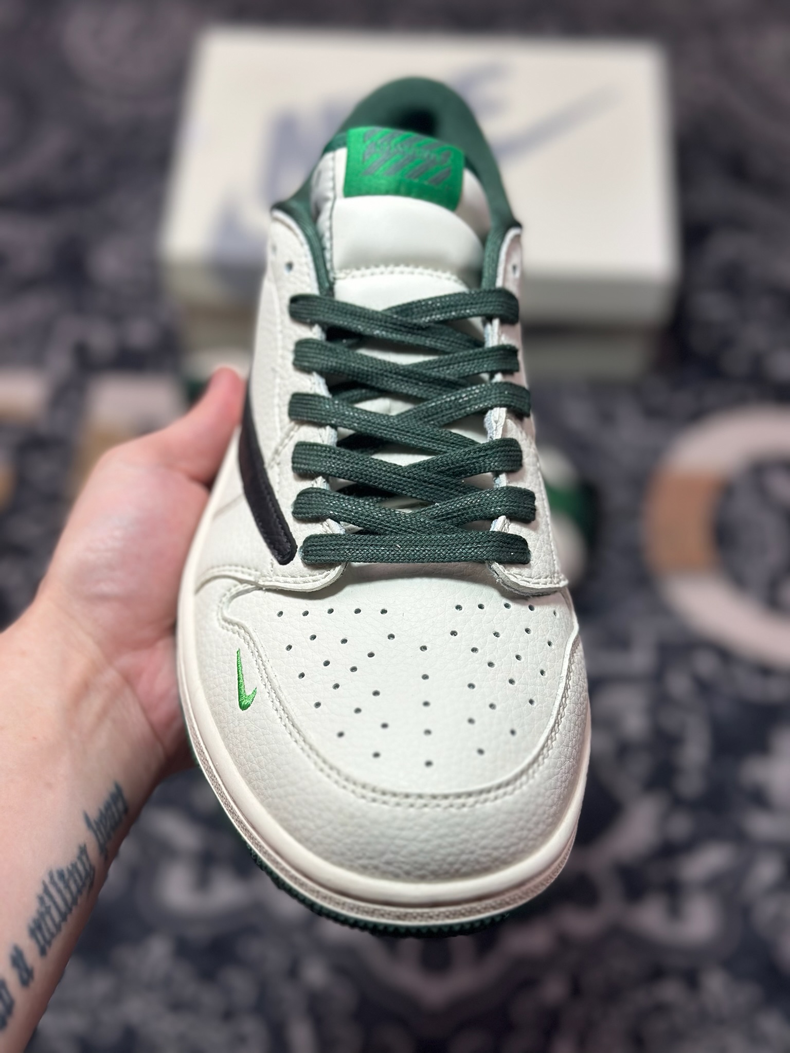 Travis Scott x Fragment Design x Jordan Air Jordan 1 Low SP OFF联名——“米黑藏青” JJ5288-011
