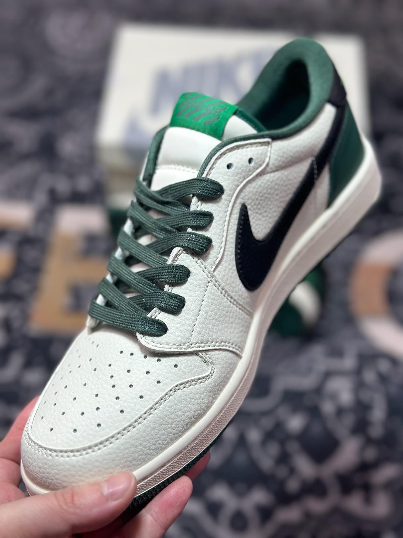 Travis Scott x Fragment Design x Jordan Air Jordan 1 Low SP OFF联名——“米黑藏青” JJ5288-011