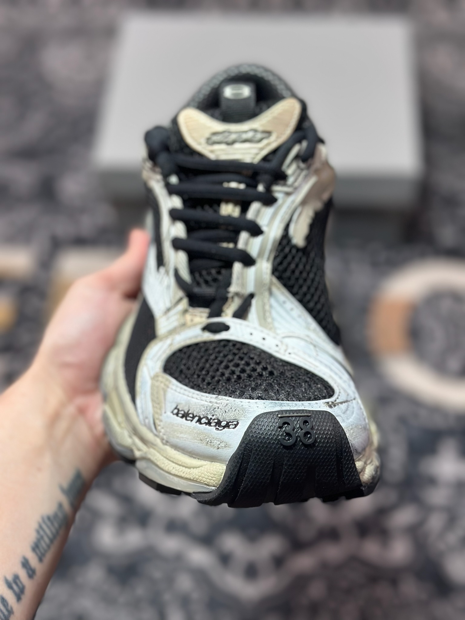 优选 Balenciaga 巴黎世家 Stapler 新款做旧复古老爹鞋