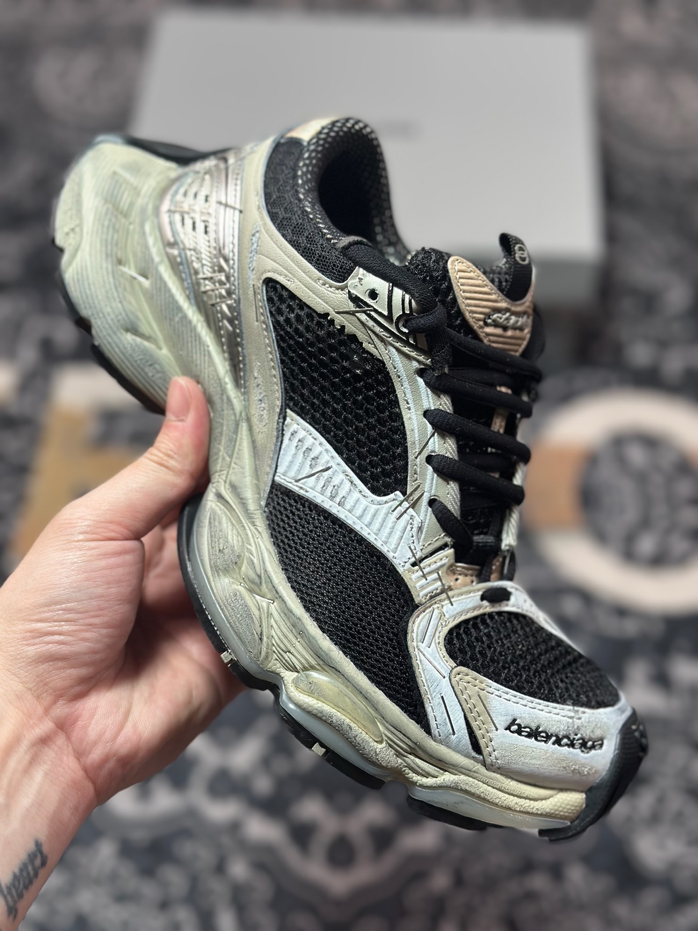 优选 Balenciaga 巴黎世家 Stapler 新款做旧复古老爹鞋