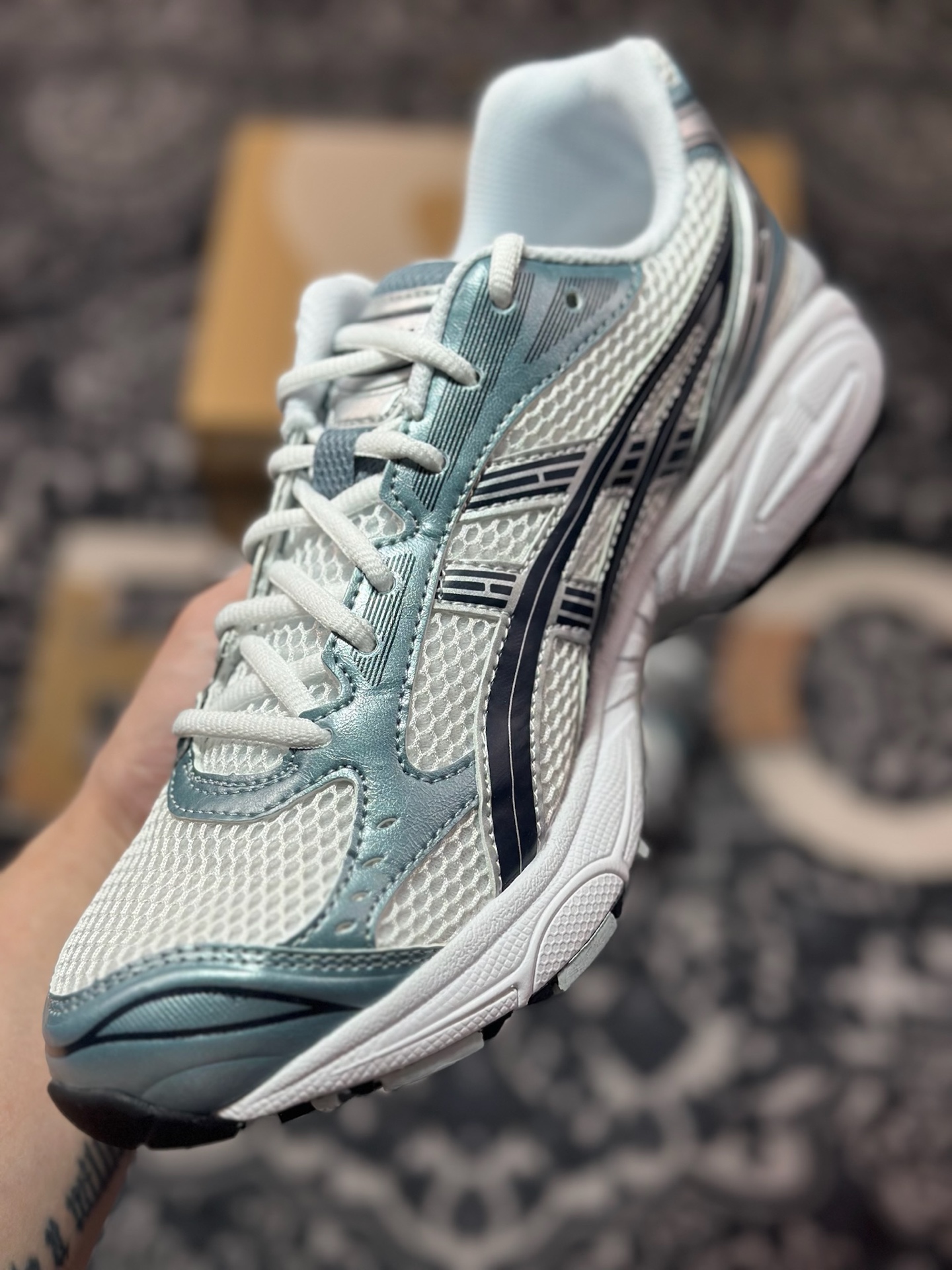 优选 纯原 Asics 亚瑟士 GEL-Kayano 14 低帮运动休闲跑步鞋 1203A537-106