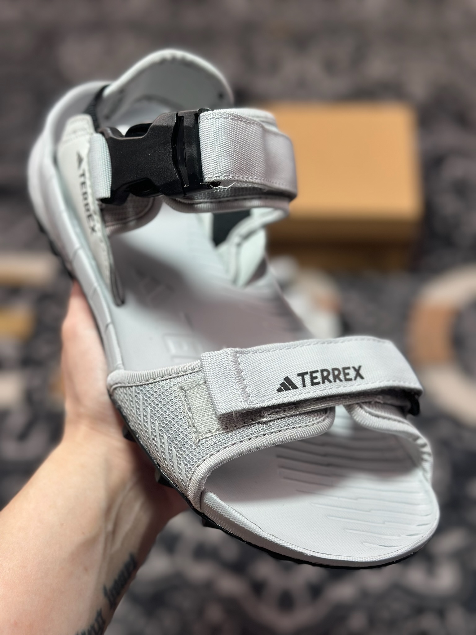 原厂级别 AD TERREX HYDROTERRA 防滑耐磨 运动休闲沙滩凉鞋 ID4267