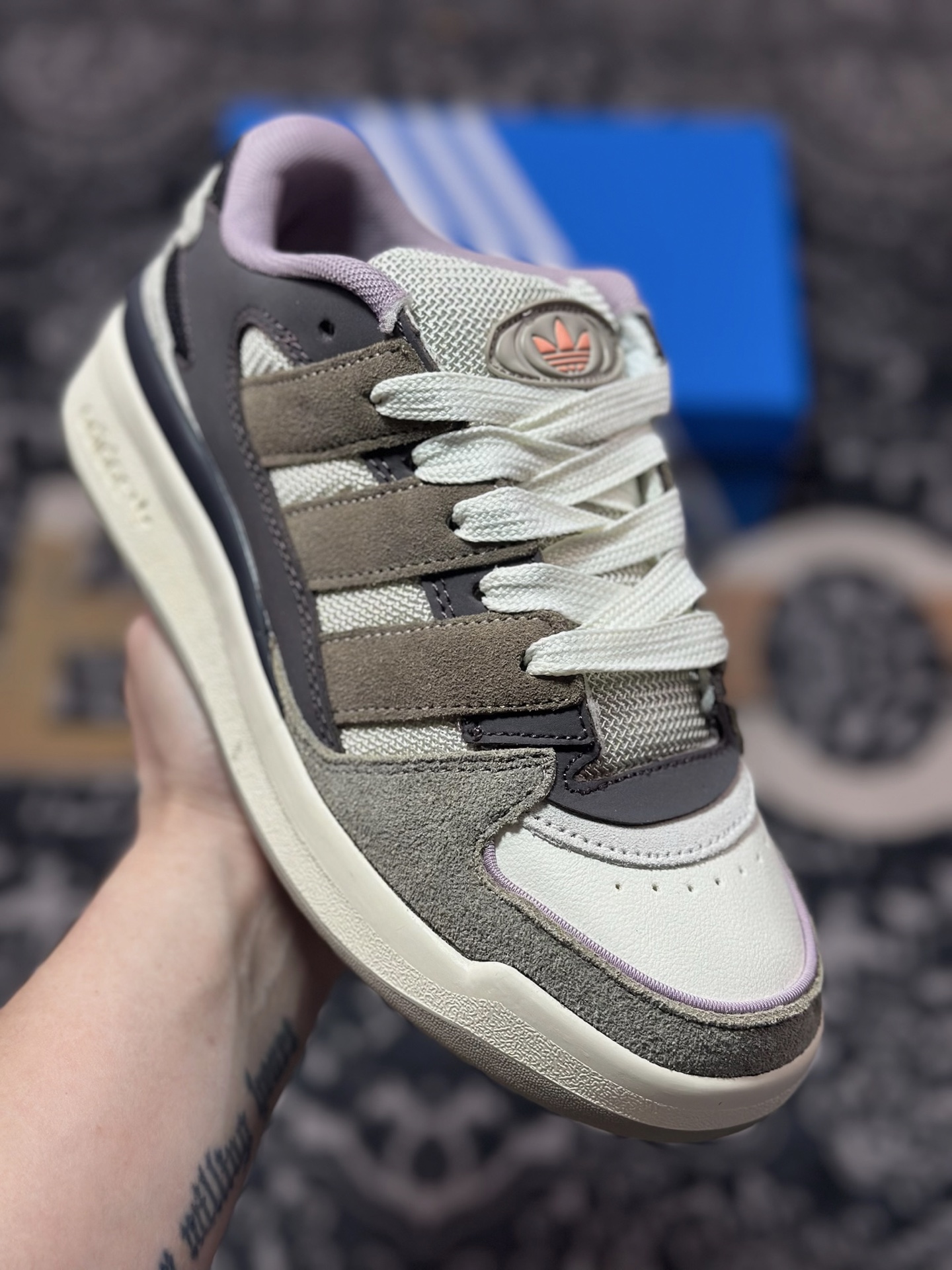 Adidas originals Forum 2000 CL 三叶草低帮 复古潮流休闲面包鞋 JS3159
