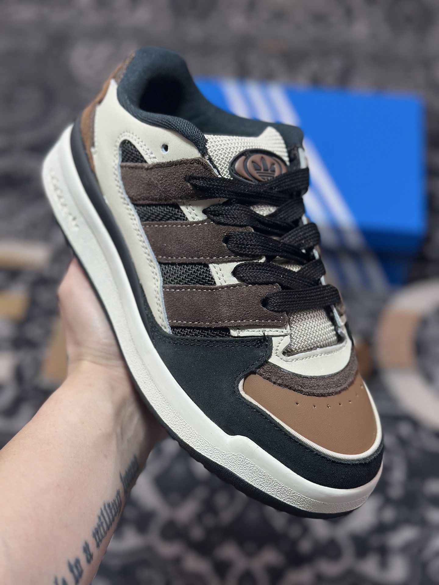 Adidas originals Forum 2000 CL 三叶草低帮 复古潮流休闲面包鞋 JS3160