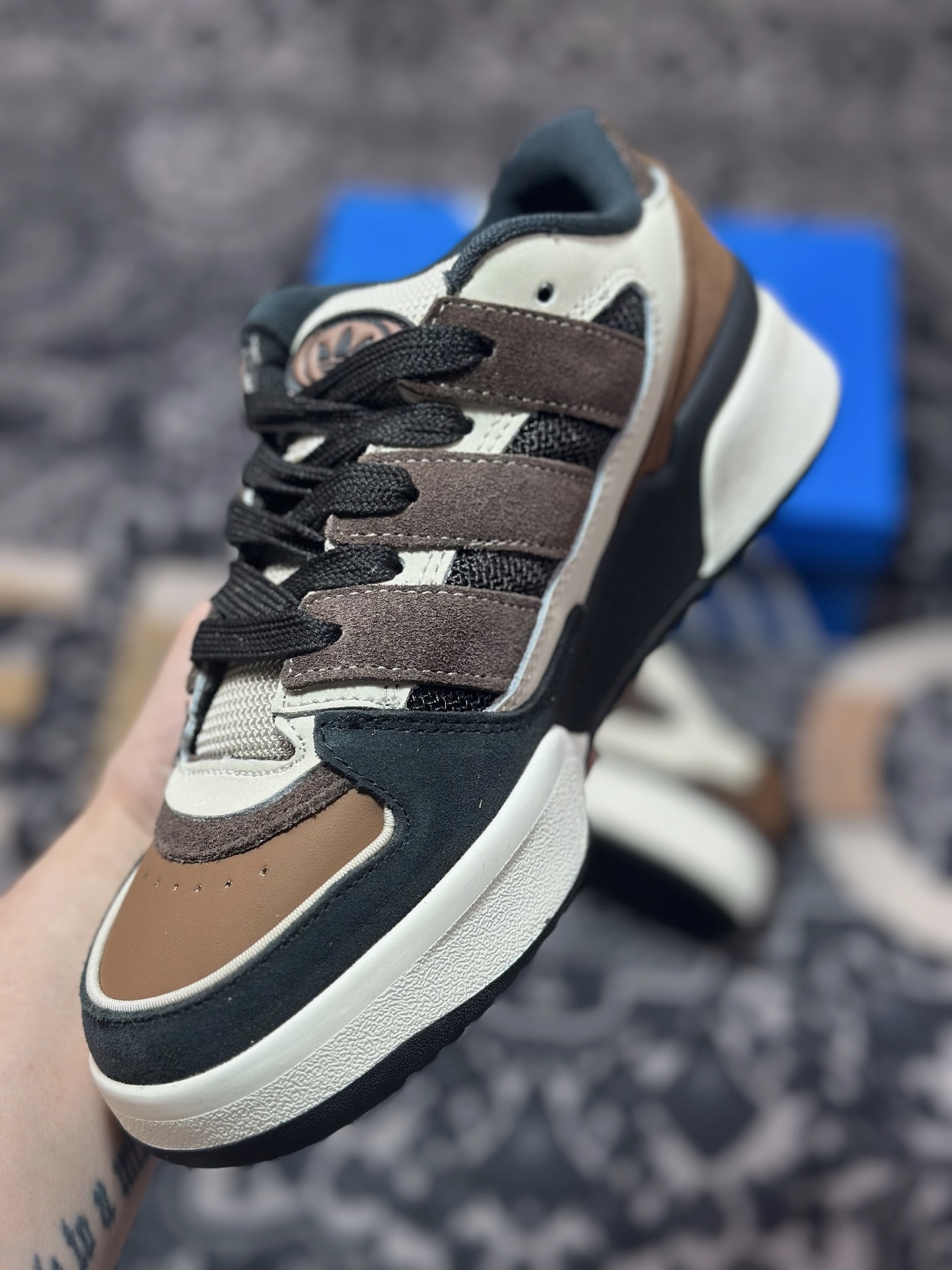 Adidas originals Forum 2000 CL 三叶草低帮 复古潮流休闲面包鞋 JS3160