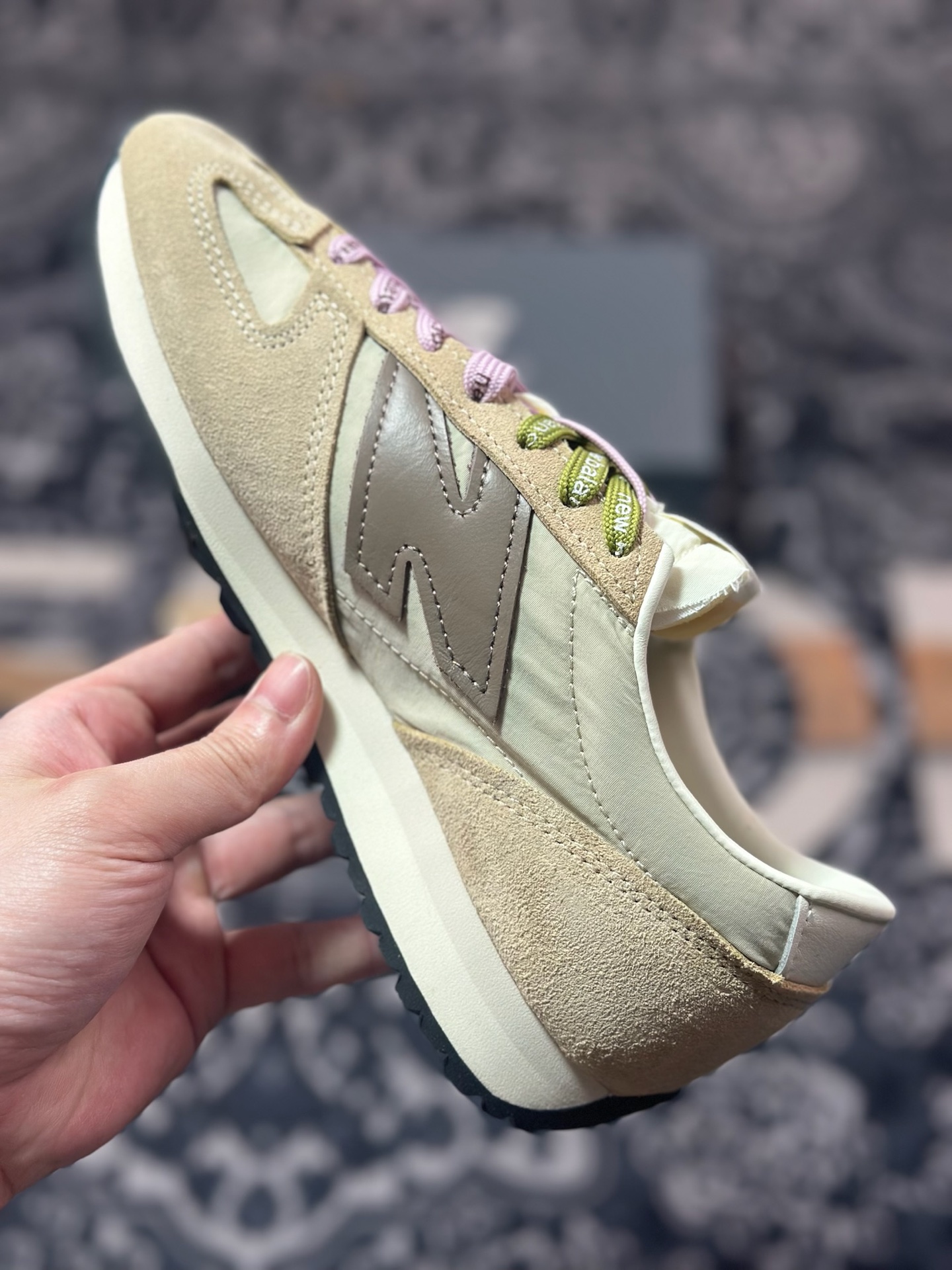 New Balance 新百伦 U471AI 复古休闲鞋 正确长绒鞋面/正确头层皮”N”字LOGO 真皮纹理清晰可见