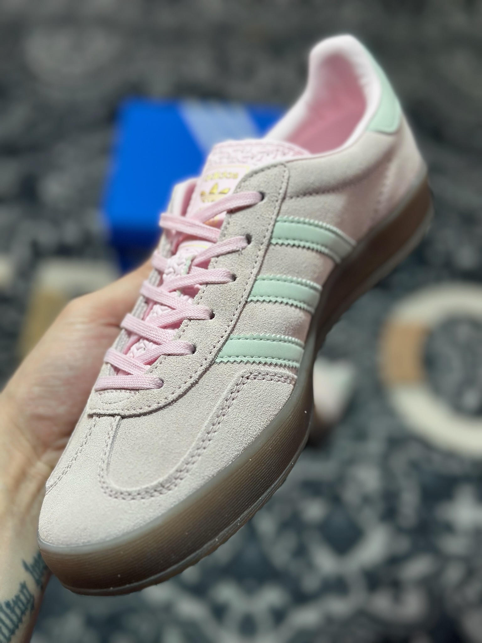 原厂级别 AD Originals Gazelle INdoor 三叶草休闲防滑耐磨低帮板鞋 JI2716