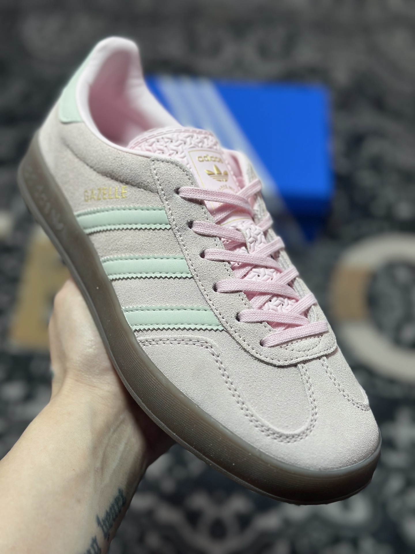 原厂级别 AD Originals Gazelle INdoor 三叶草休闲防滑耐磨低帮板鞋 JI2716