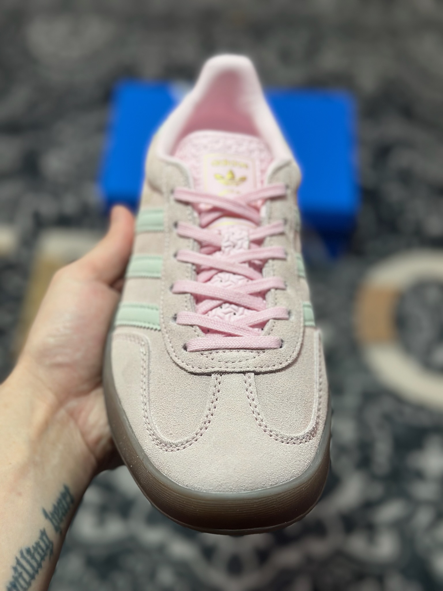 原厂级别 AD Originals Gazelle INdoor 三叶草休闲防滑耐磨低帮板鞋 JI2716