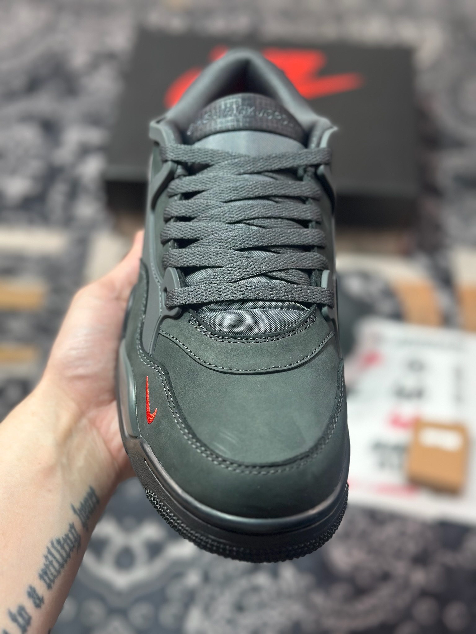 优选 Nigel Sylvester x Jordan Air Jordan 4 RM SP“Anthracite”黑色 HF4334-004