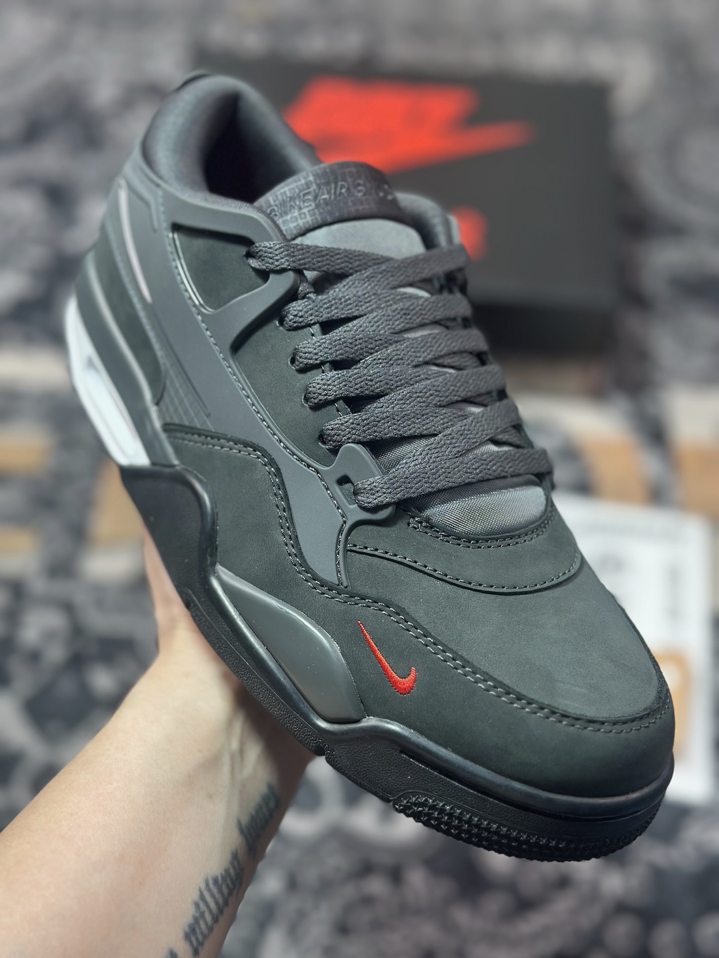 优选 Nigel Sylvester x Jordan Air Jordan 4 RM SP“Anthracite”黑色 HF4334-004