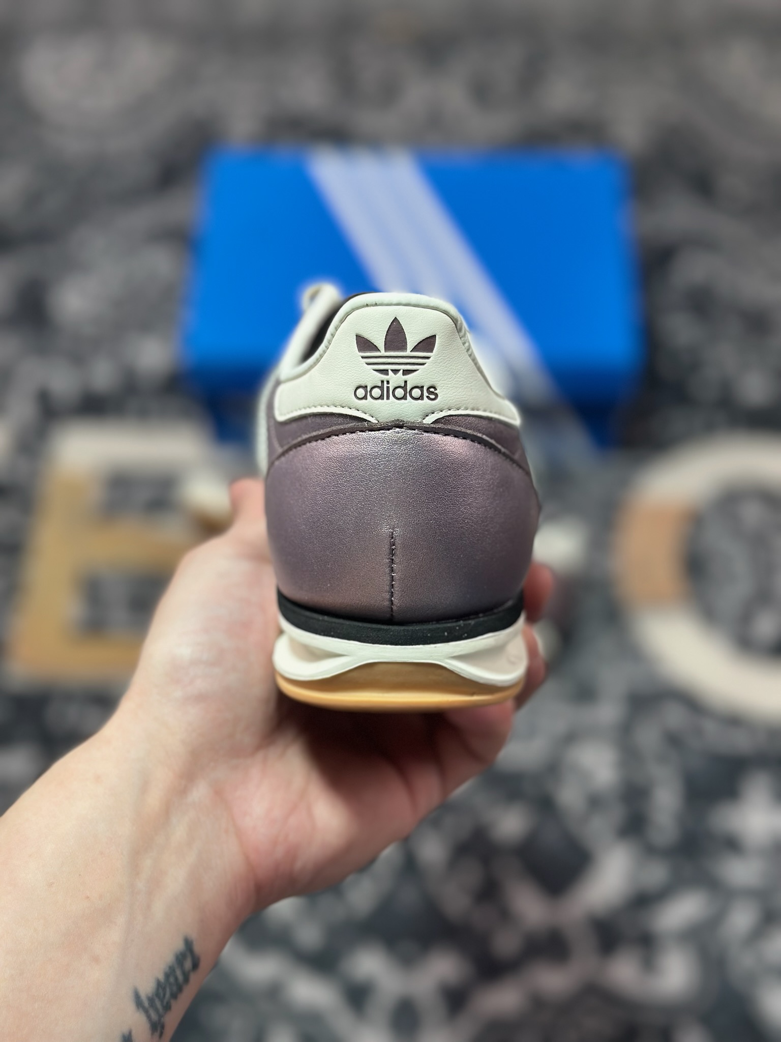 AD Originals SL 72 米紫 经典复古轻便休闲运动慢跑鞋 JH6364