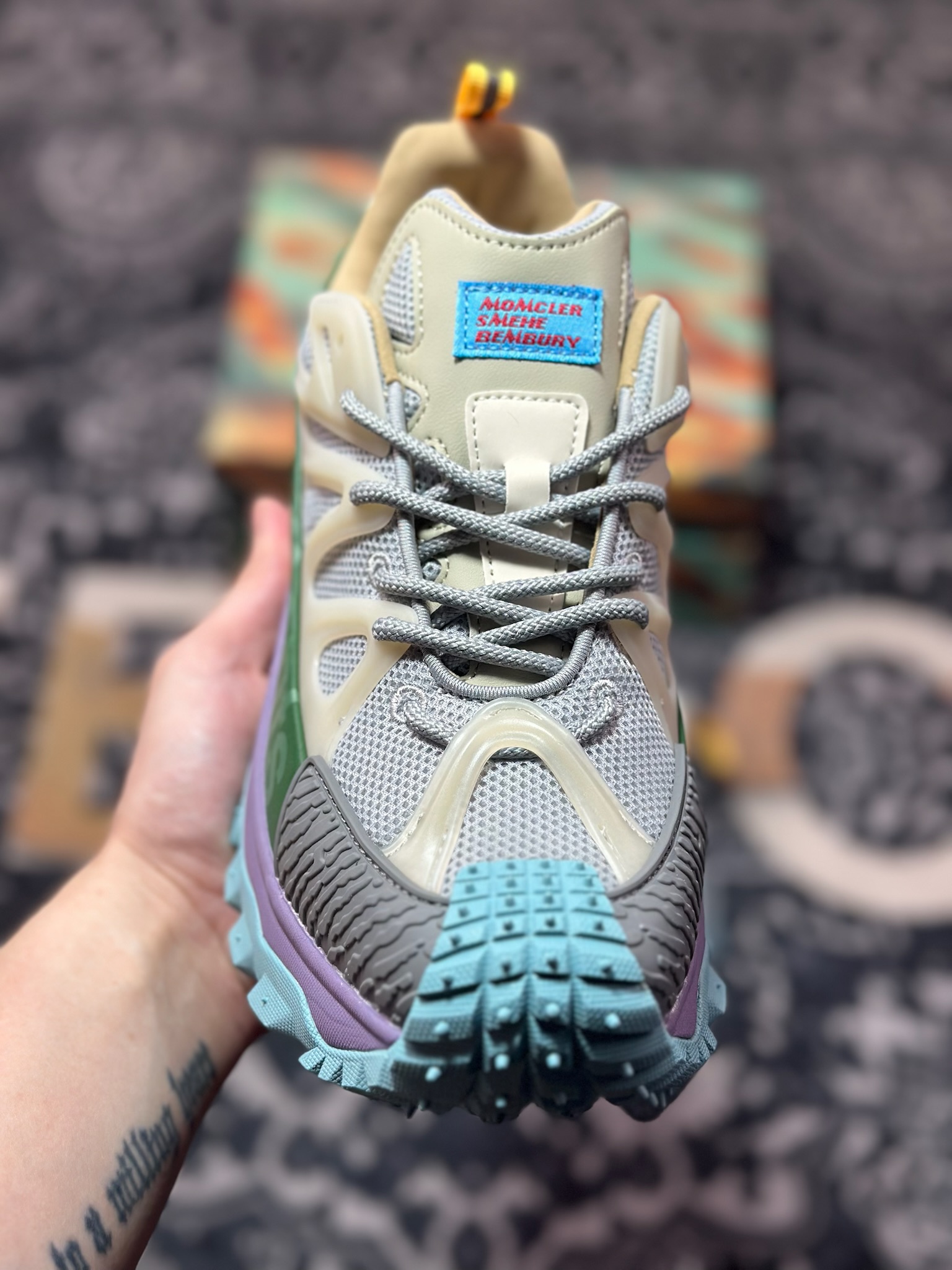 优选 Moncler 盟可睐/蒙口 Trailgrip GTX 抗撕裂材质山地户外鞋