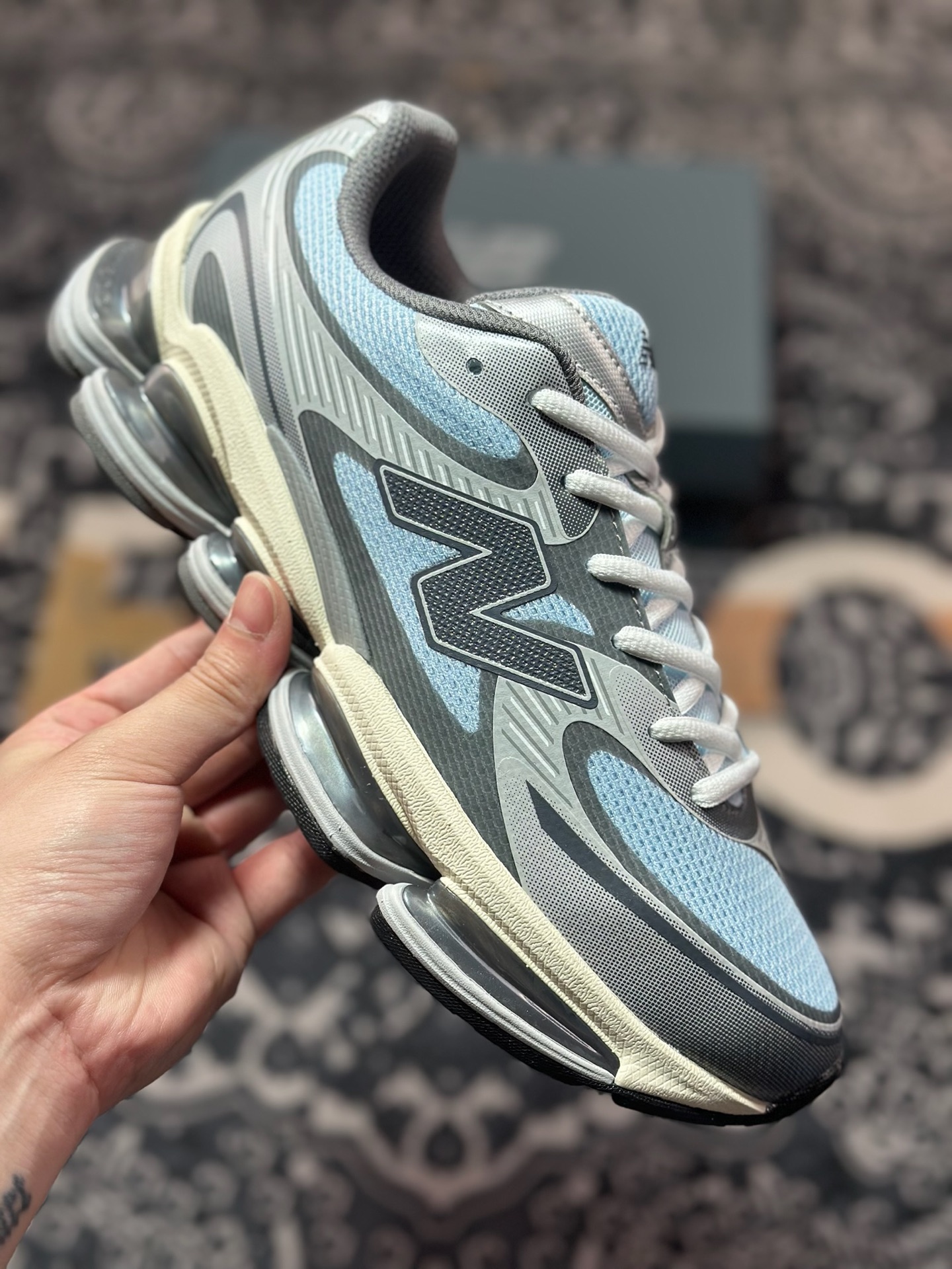 New Balance 新百伦 M2000系列 时尚百搭 织物人造革猪皮 网面休闲鞋 U2000BA