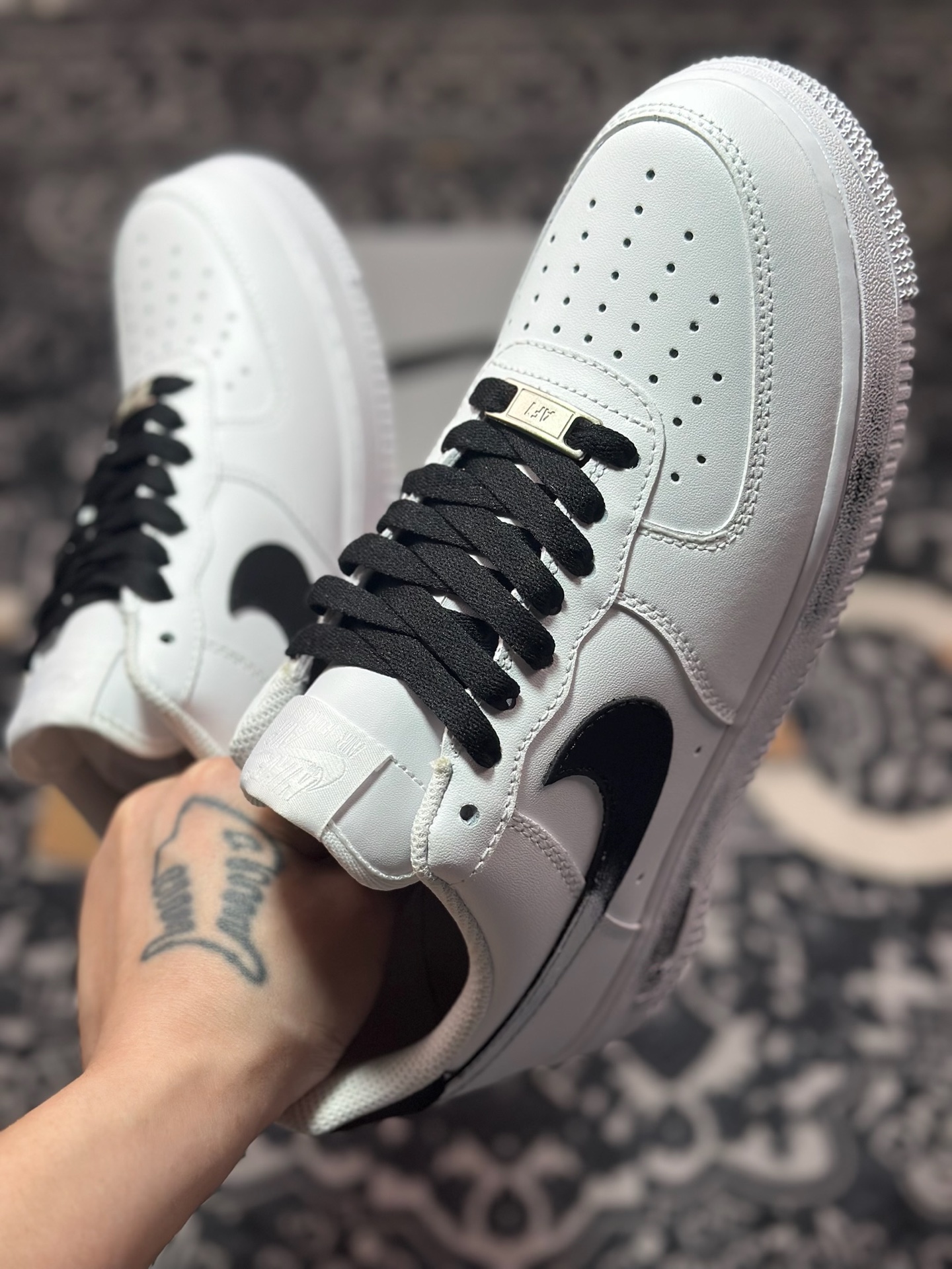 耐克Nike Air Force 1'07 Low空军一号低帮经典百搭休闲运动板鞋“皮革白黑” ZH0316-078