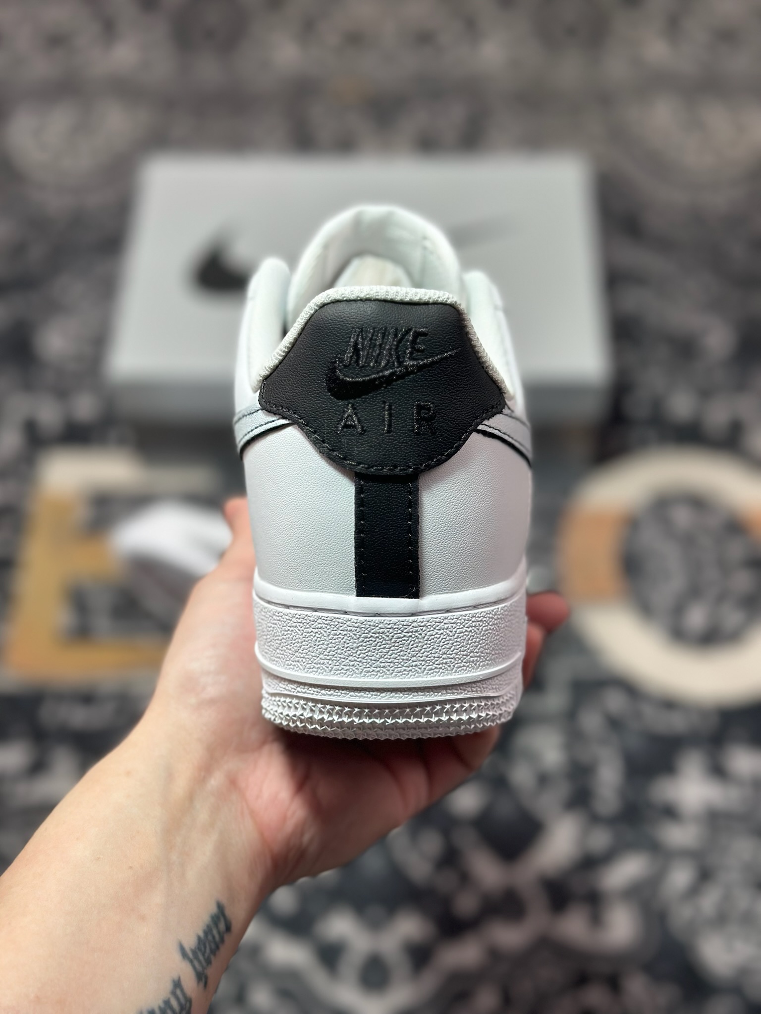 耐克Nike Air Force 1'07 Low空军一号低帮经典百搭休闲运动板鞋“皮革白黑” ZH0316-078