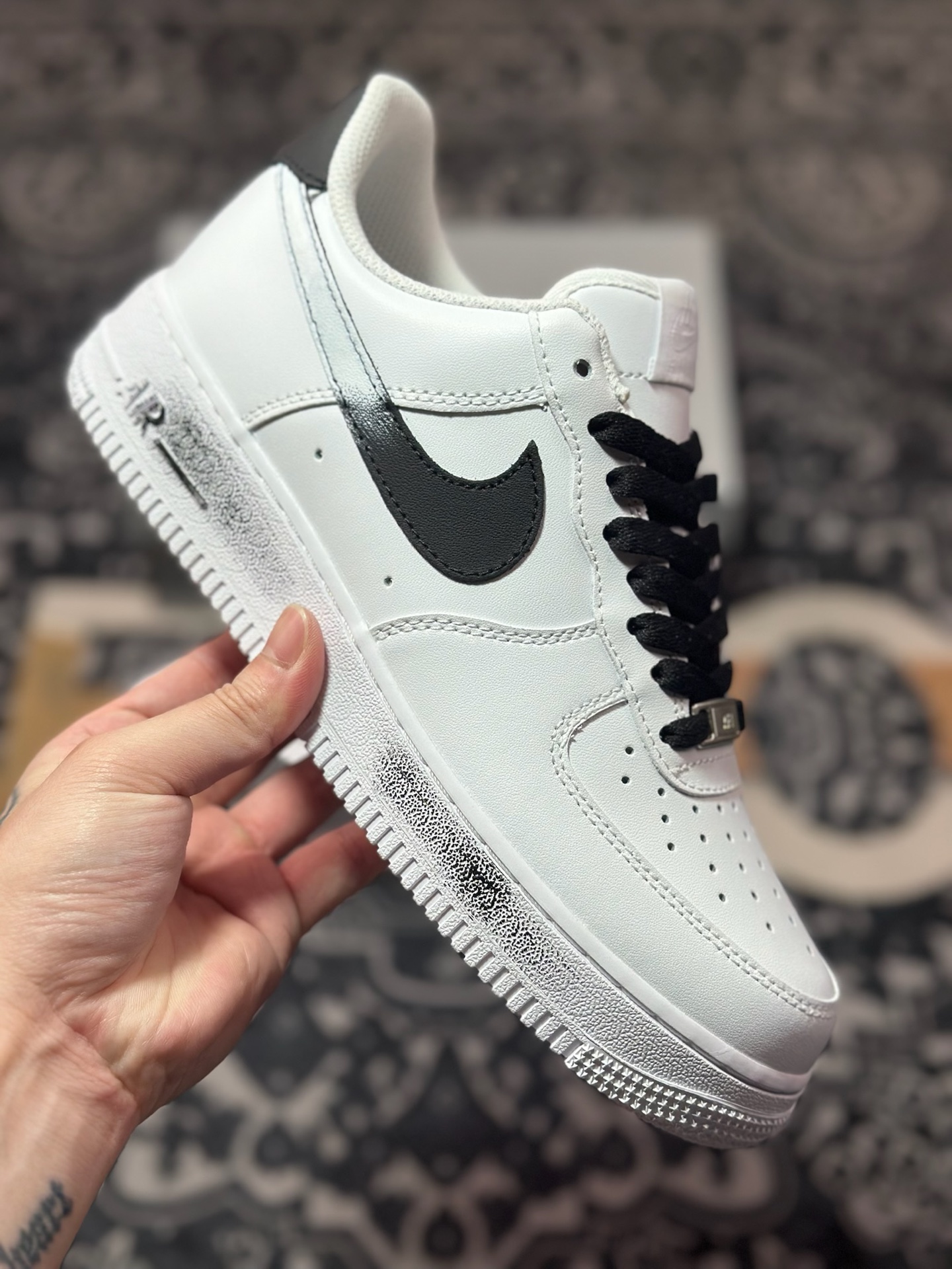 耐克Nike Air Force 1'07 Low空军一号低帮经典百搭休闲运动板鞋“皮革白黑” ZH0316-078