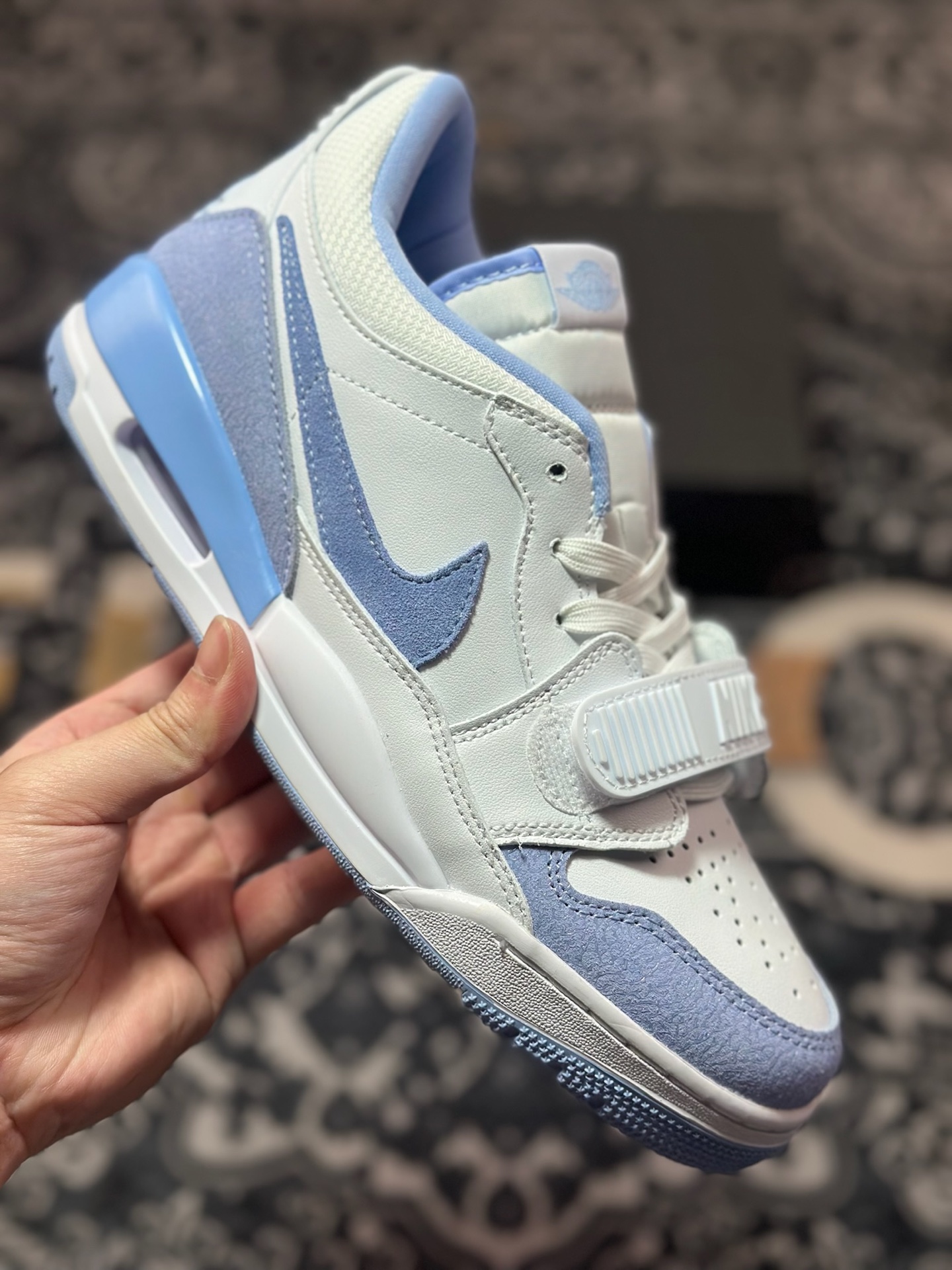 耐克Nike Air Jordan Legacy 312 Low”White /Blue”乔丹最强三合一混合版本低帮文化休闲运动篮球鞋“皮革白天蓝” FQ7827-104