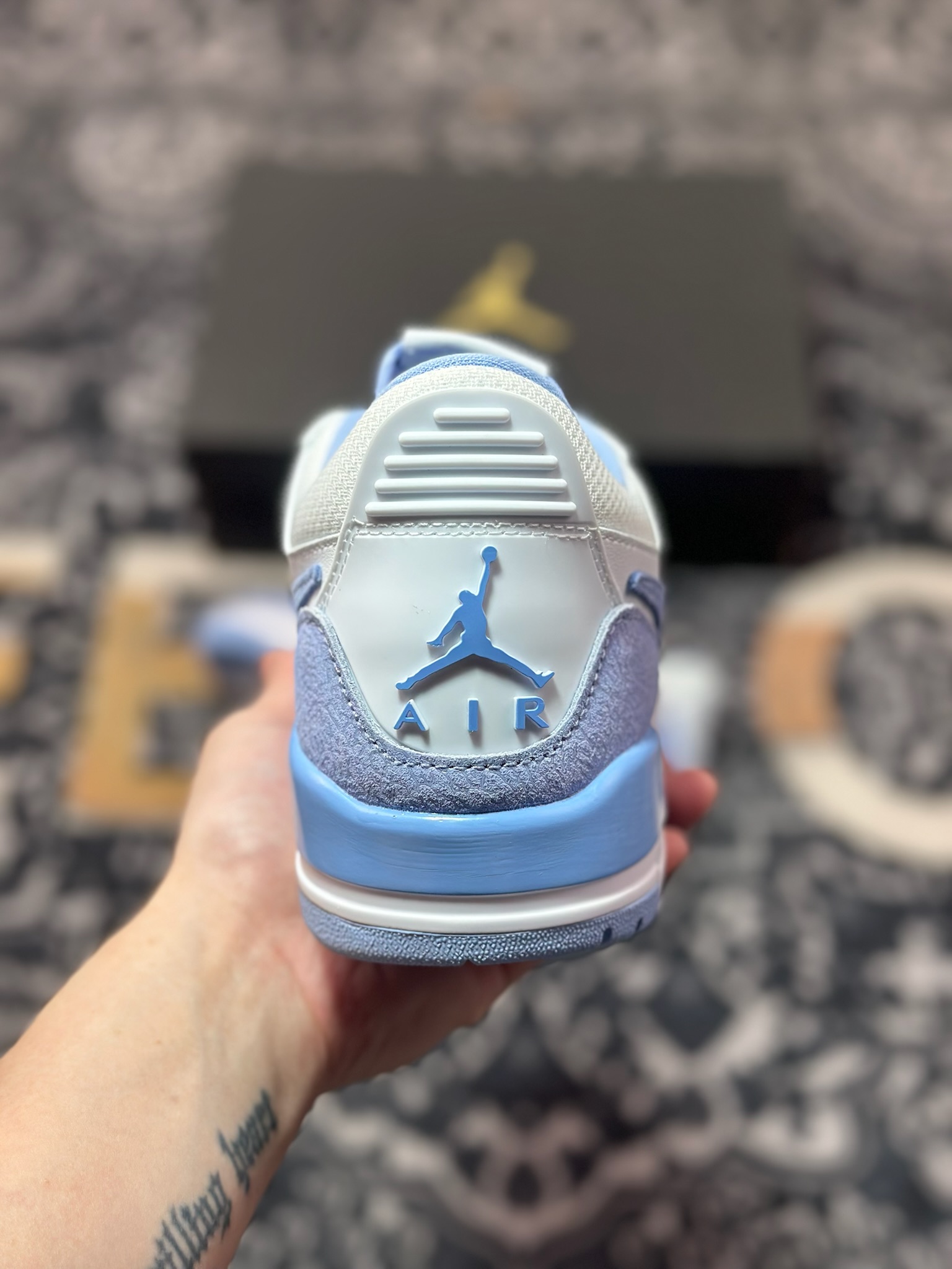 耐克Nike Air Jordan Legacy 312 Low”White /Blue”乔丹最强三合一混合版本低帮文化休闲运动篮球鞋“皮革白天蓝” FQ7827-104