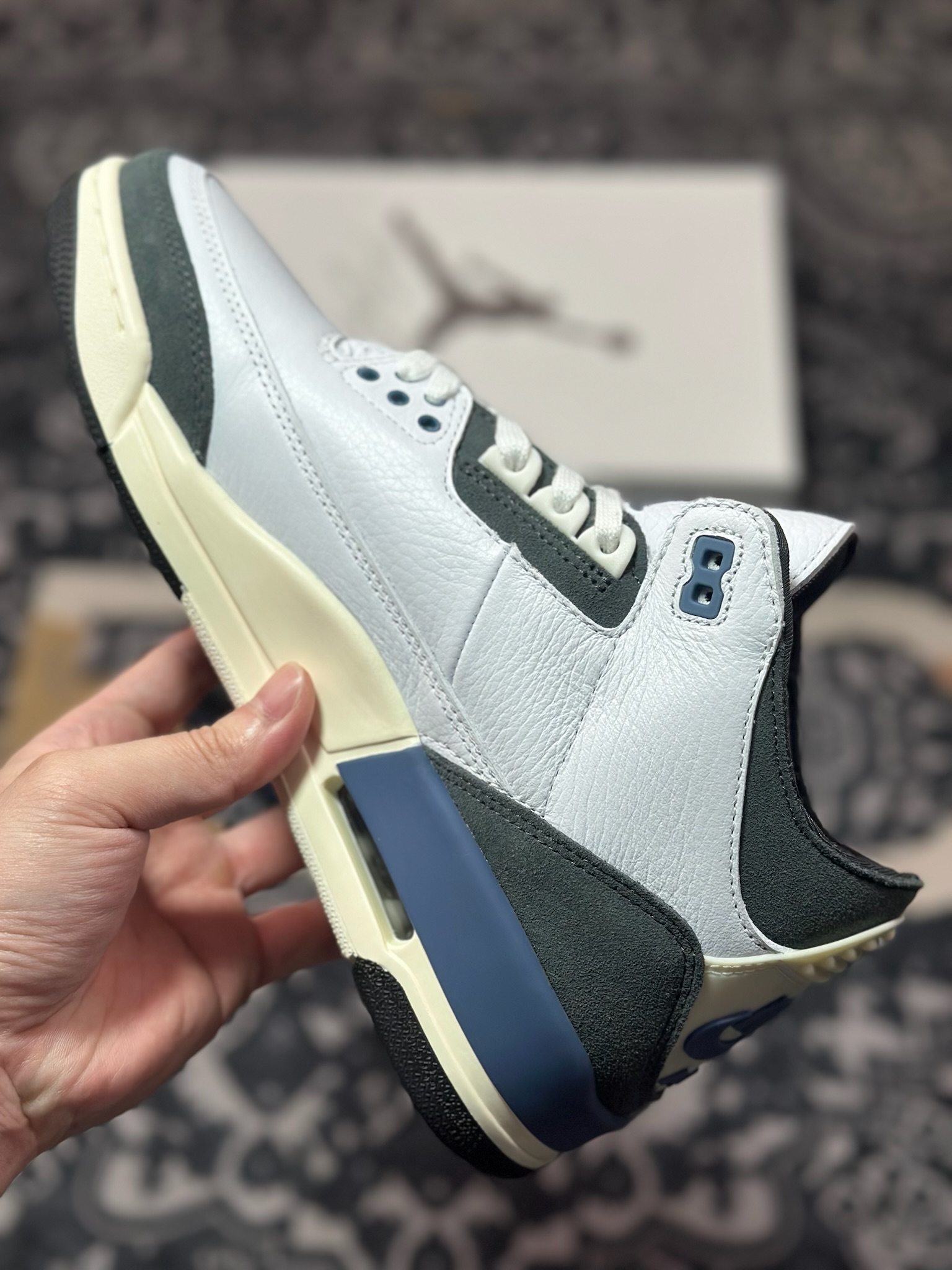 优选 A Ma Maniére x Air Jordan 3 ”DIFFUSED BLUE” AMM联名白蓝色 HV8571-100