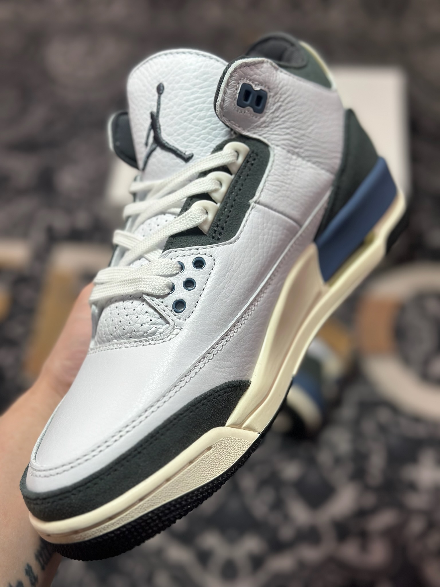 优选 A Ma Maniére x Air Jordan 3 ”DIFFUSED BLUE” AMM联名白蓝色 HV8571-100
