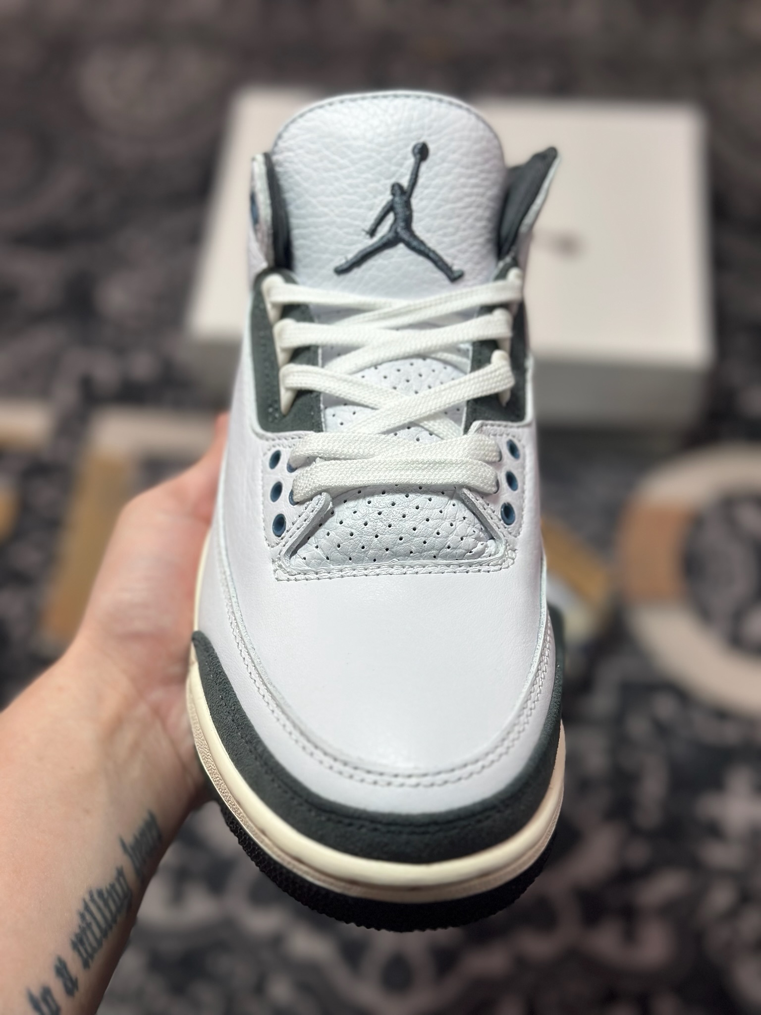 优选 A Ma Maniére x Air Jordan 3 ”DIFFUSED BLUE” AMM联名白蓝色 HV8571-100