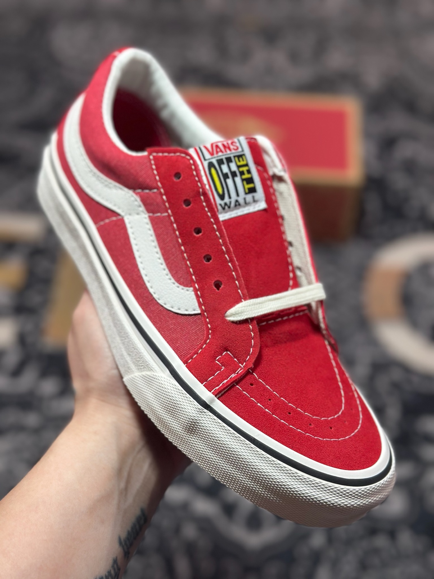 Vans SK8-Low 红白 全新一代 低帮硫化帆布鞋 VN0A4UWIXGJ