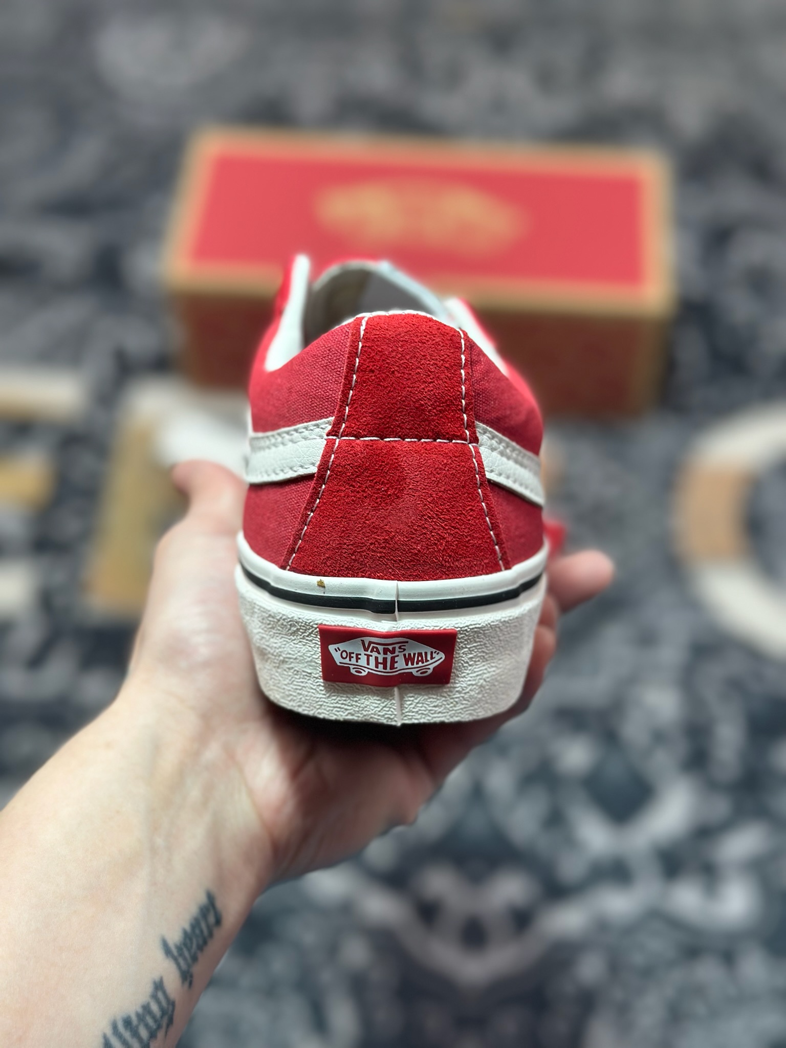 Vans SK8-Low 红白 全新一代 低帮硫化帆布鞋 VN0A4UWIXGJ
