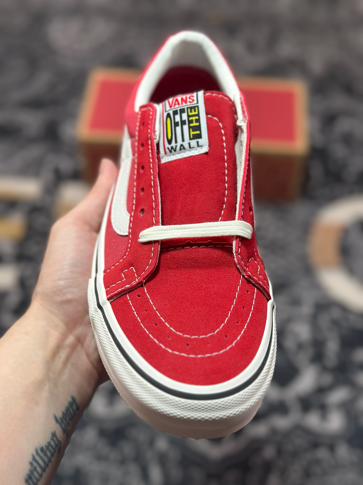Vans SK8-Low 红白 全新一代 低帮硫化帆布鞋 VN0A4UWIXGJ