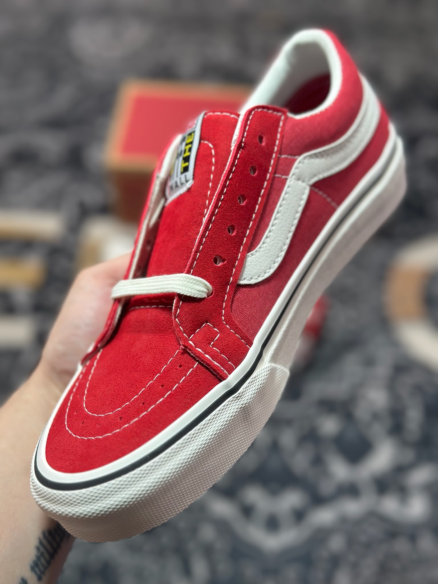 Vans SK8-Low 红白 全新一代 低帮硫化帆布鞋 VN0A4UWIXGJ