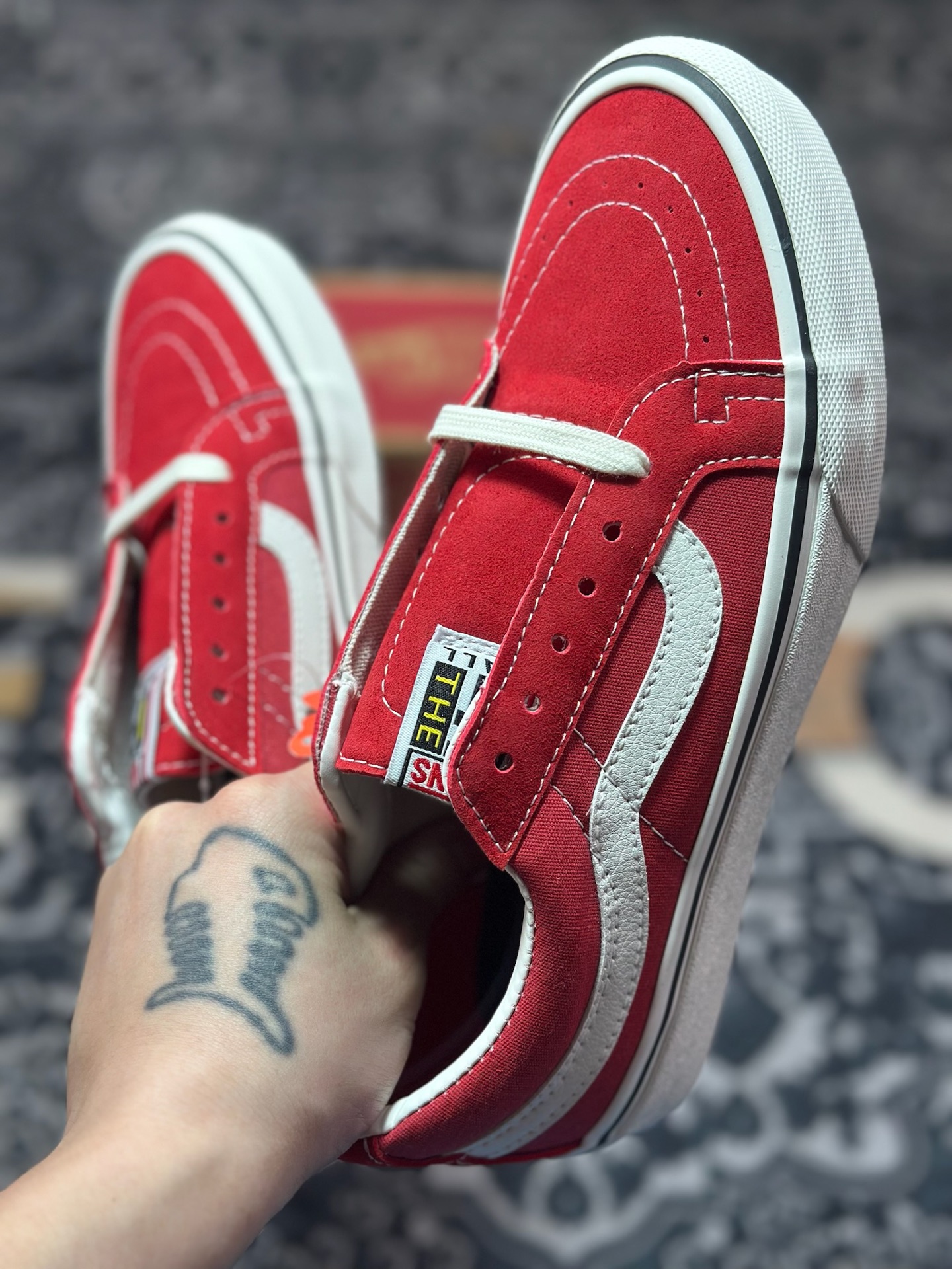 Vans SK8-Low 红白 全新一代 低帮硫化帆布鞋 VN0A4UWIXGJ