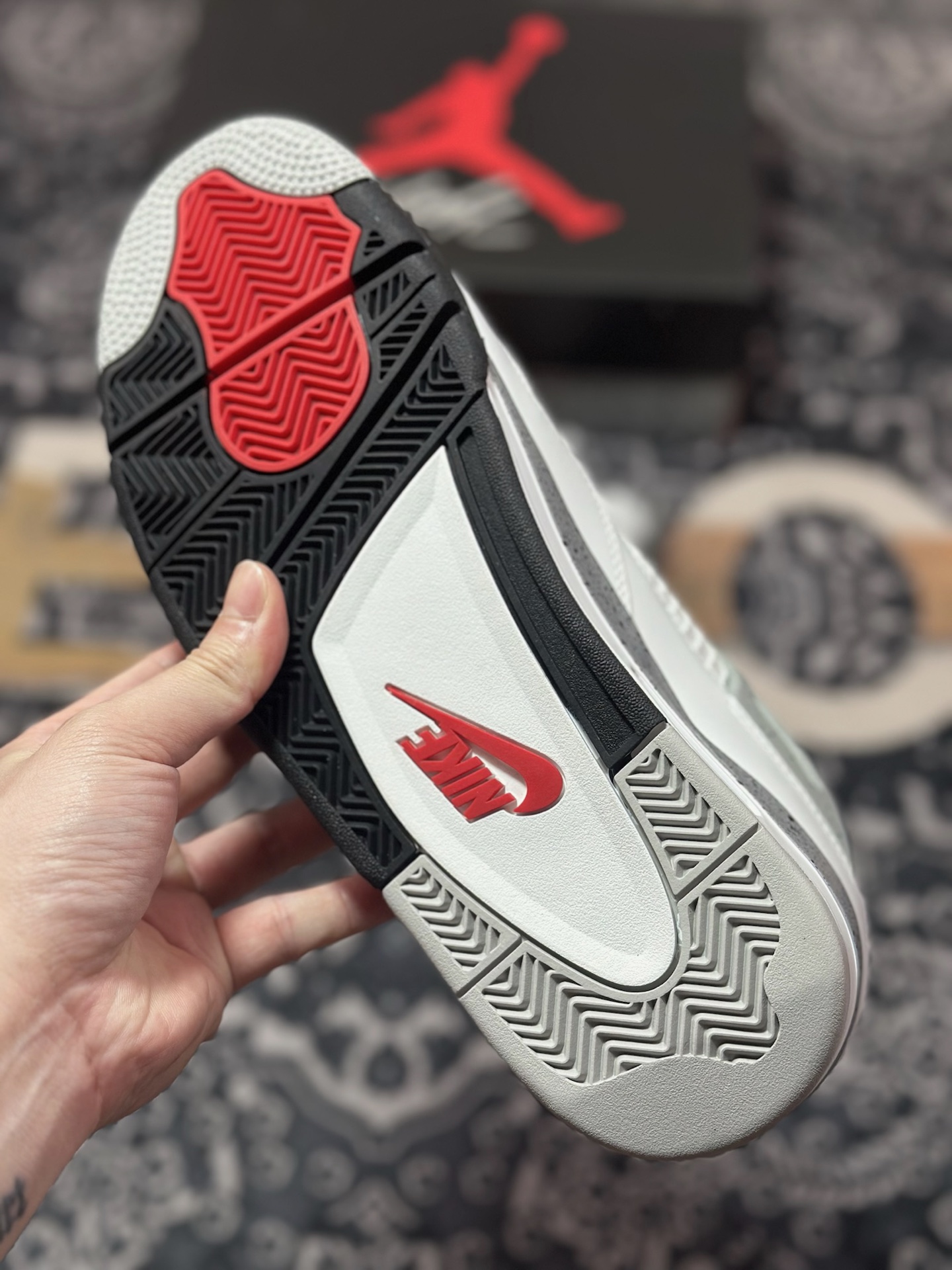 C9450 优选 原装级别 Air Jordan 4 OG ”White Cement ” 白水泥 FV5029-100