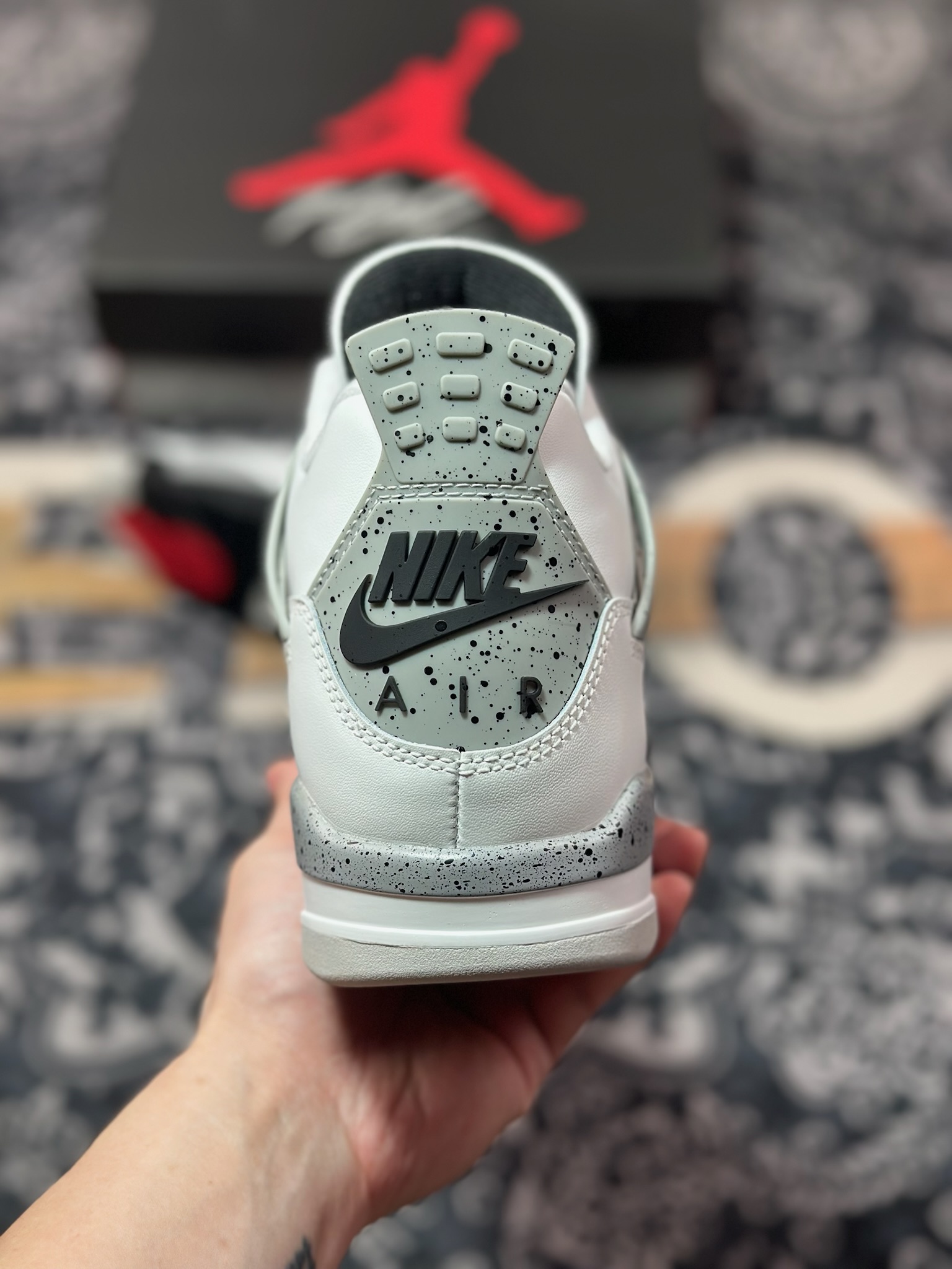 C9450 优选 原装级别 Air Jordan 4 OG ”White Cement ” 白水泥 FV5029-100