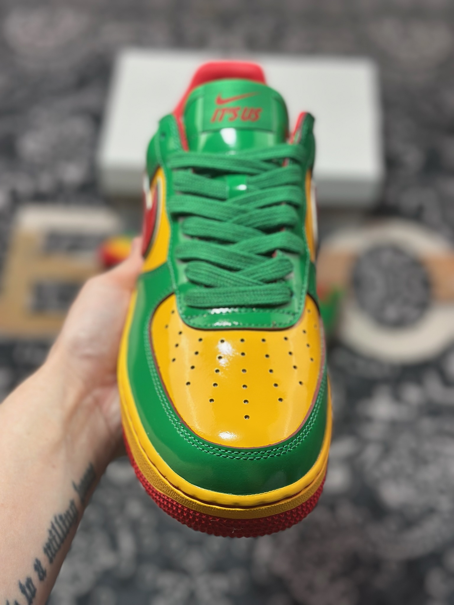B9350 优选 原装级别 纯原 Li Yachty x NK Air Force 1 Low 联名款空军一号低帮休闲板鞋 IH4383-300