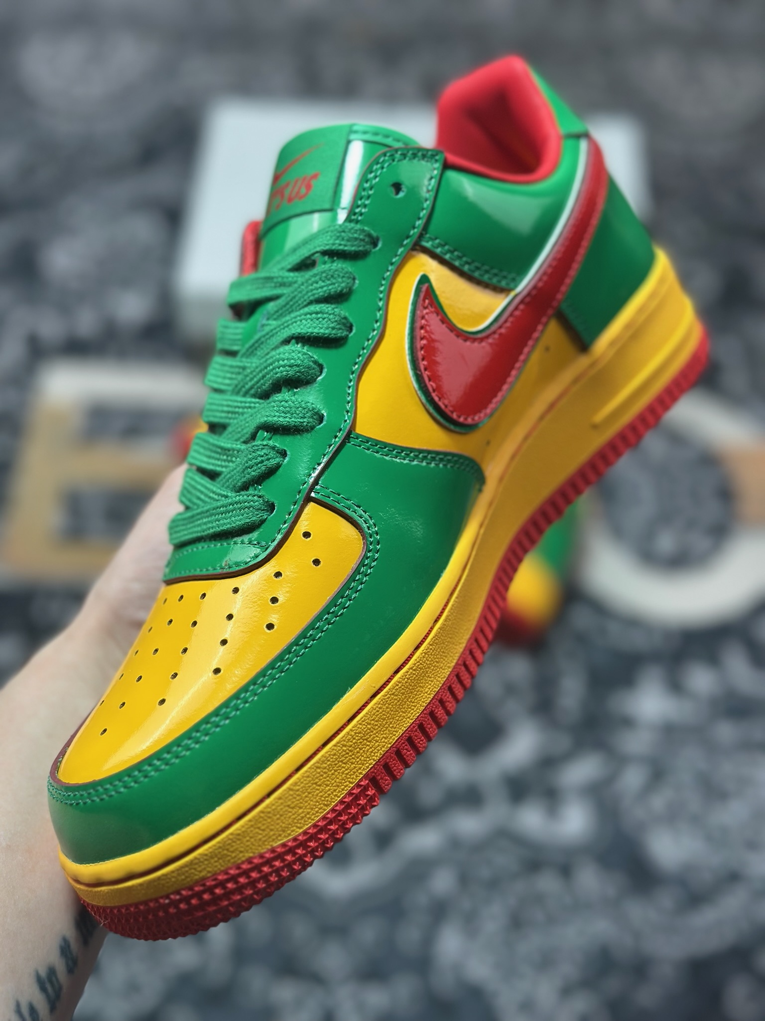 B9350 优选 原装级别 纯原 Li Yachty x NK Air Force 1 Low 联名款空军一号低帮休闲板鞋 IH4383-300