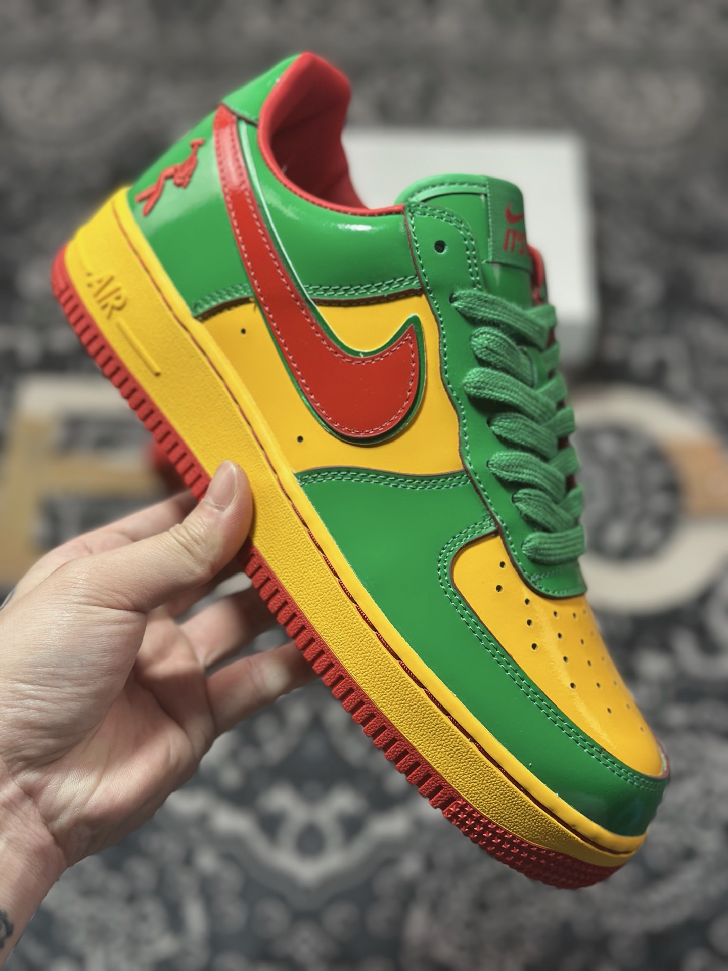 B9350 优选 原装级别 纯原 Li Yachty x NK Air Force 1 Low 联名款空军一号低帮休闲板鞋 IH4383-300
